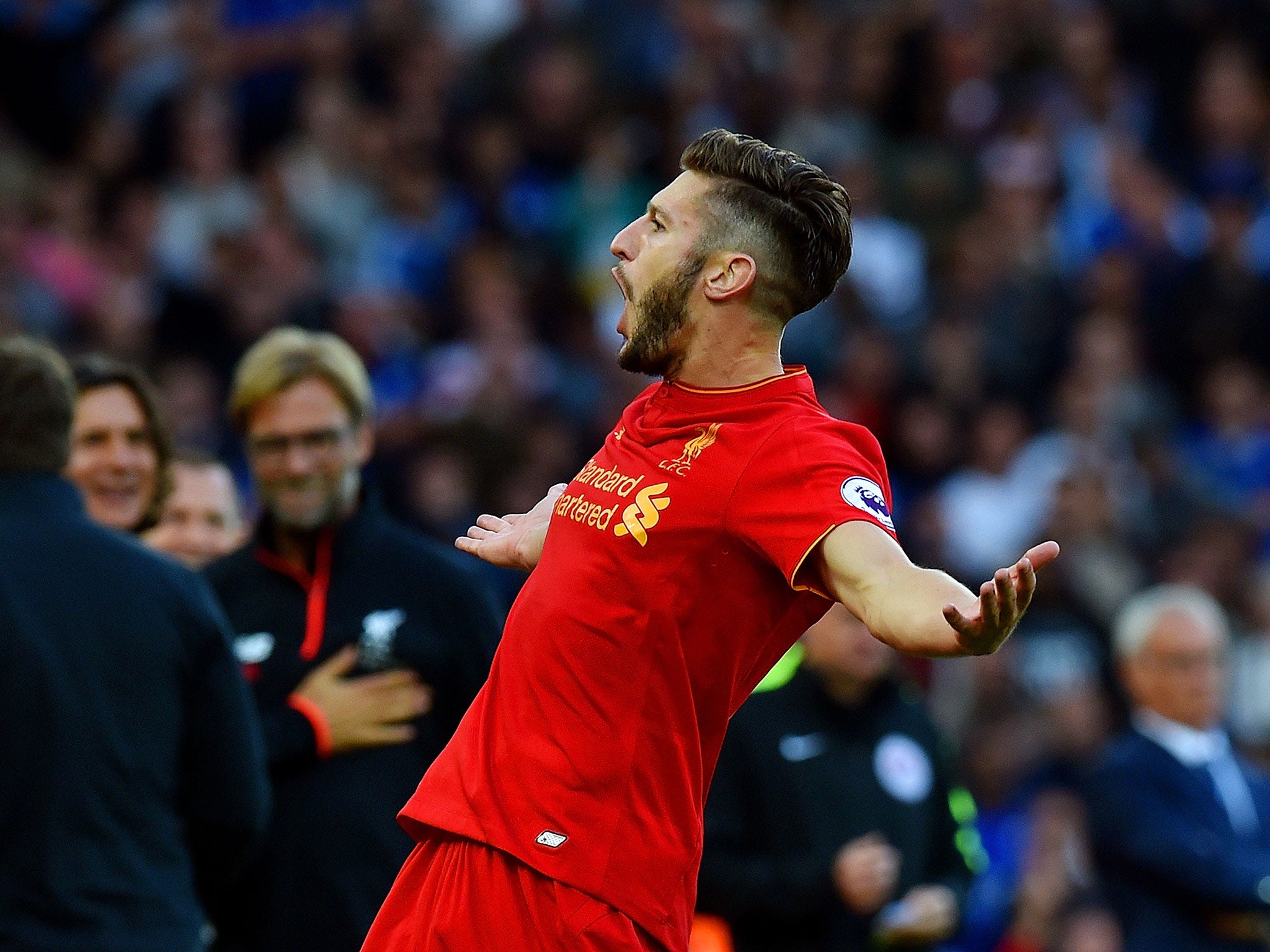 &#13;
Adam Lallana is set to be rewarded for his recent Liverpool form &#13;