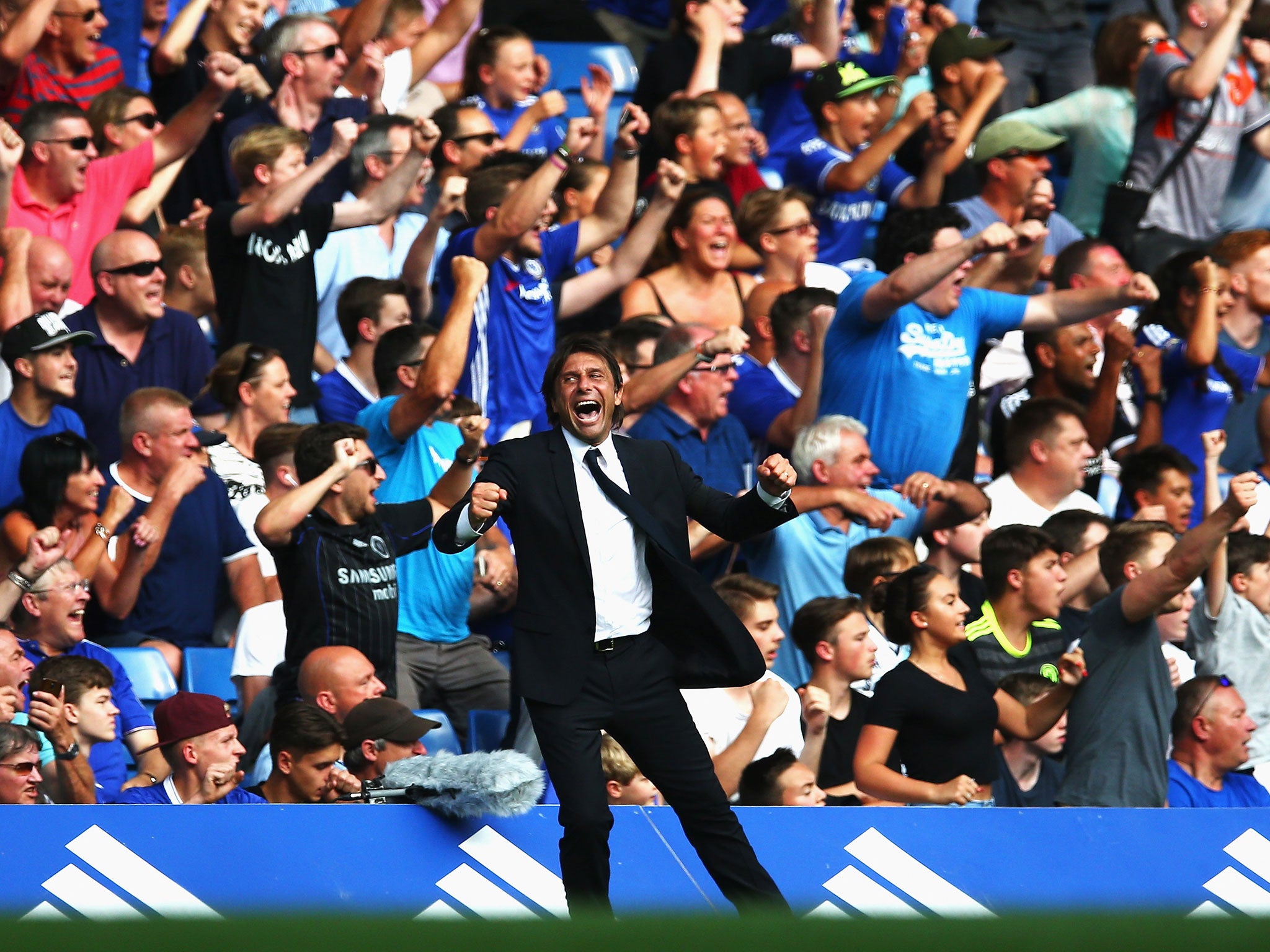 Antonio Conte has a reputation for his fiery behaviour on the sideline