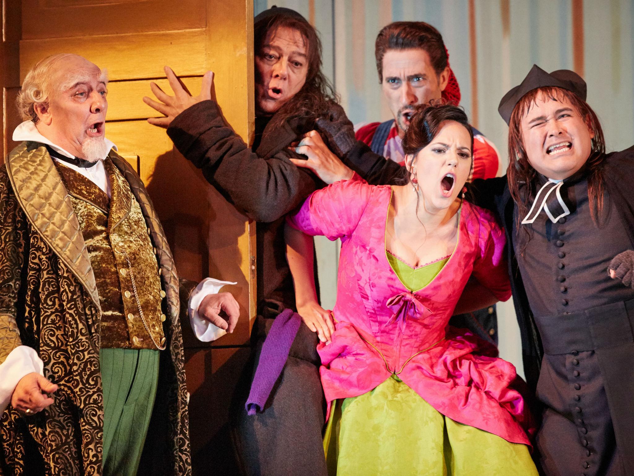 A scene from Il Barbiere di Siviglia at Royal Opera House