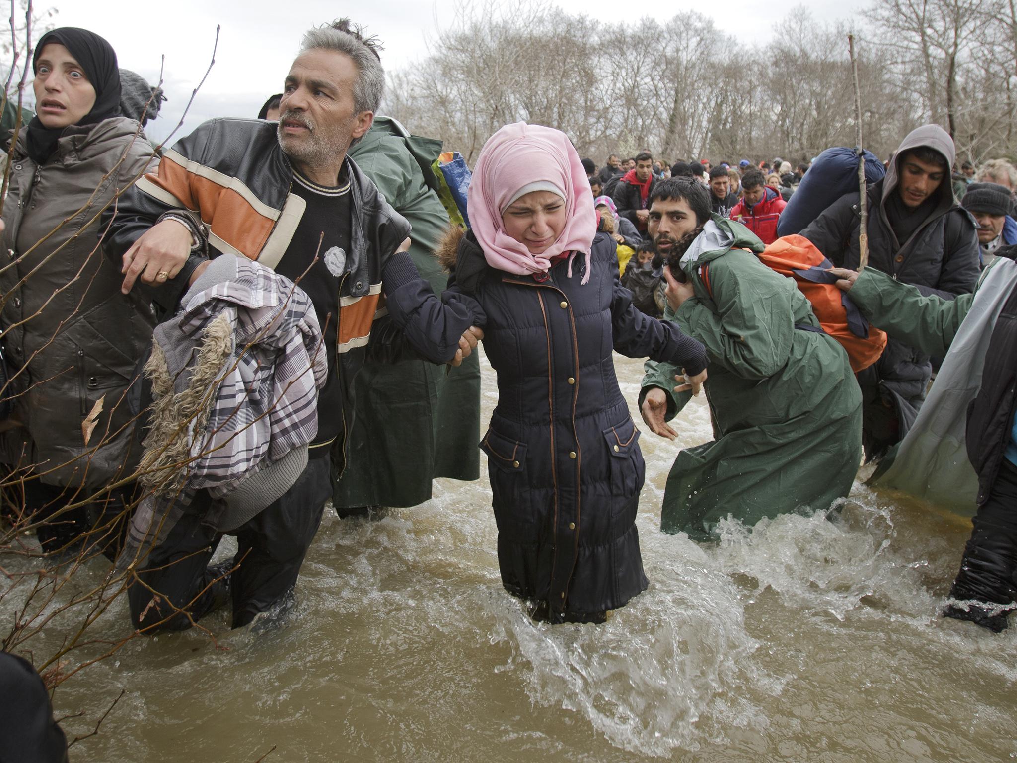 Many made the difficult journey trying to reach Macedonia on a route that would bypass the border fence, north of Idomeni, Greece earlier this year