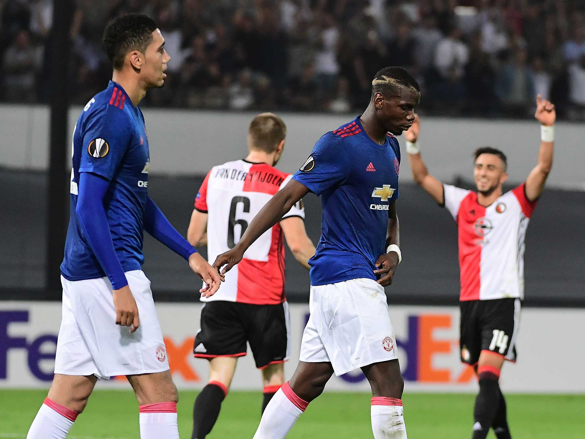 Paul Pogba struggled to make his mark in Rotterdam