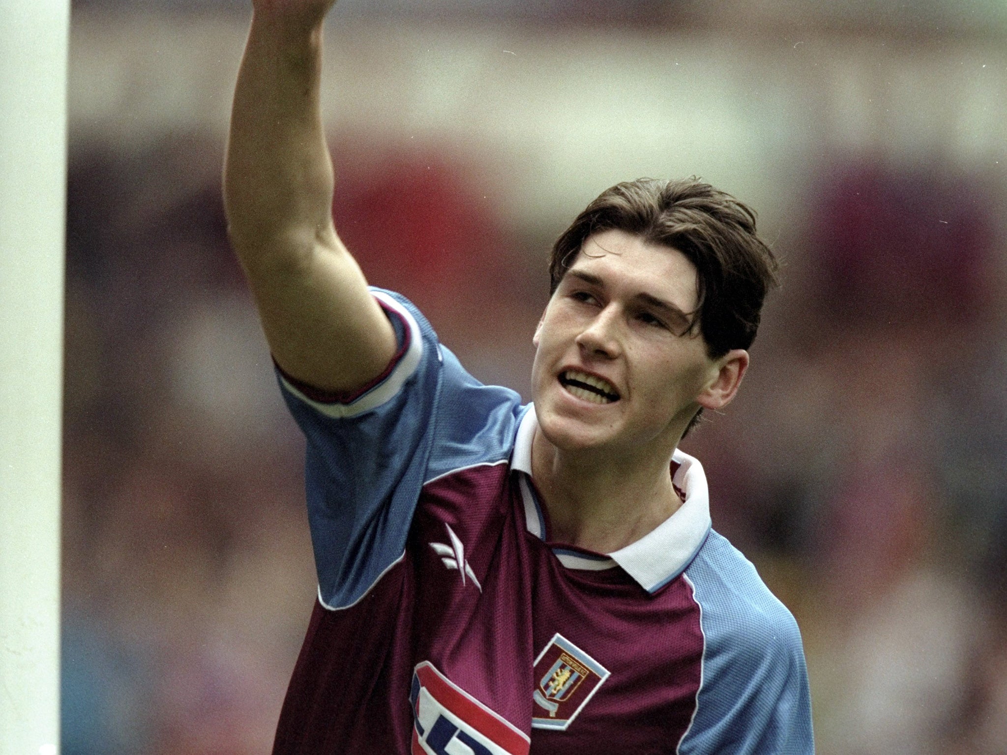 Barry during the early days at Aston Villa