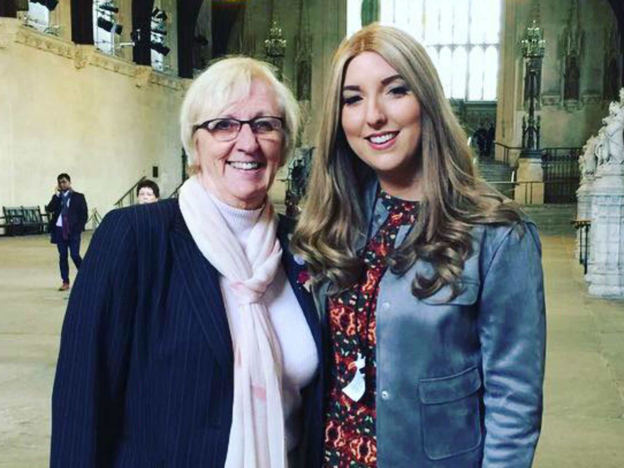 Brain Tumour Research spokeswoman Wendy Fulcher and Anna Swabey