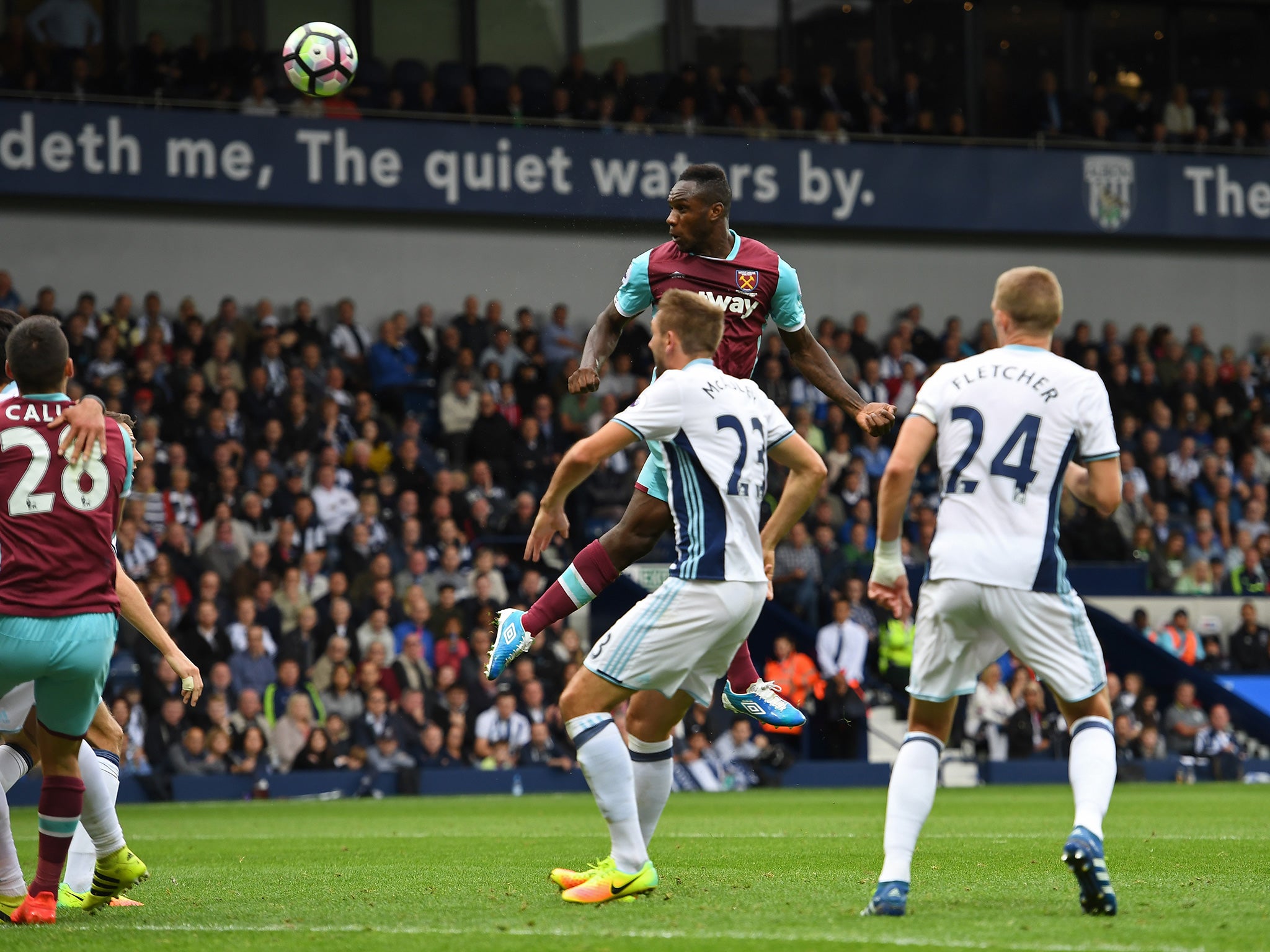 Antonio notched with his head once again