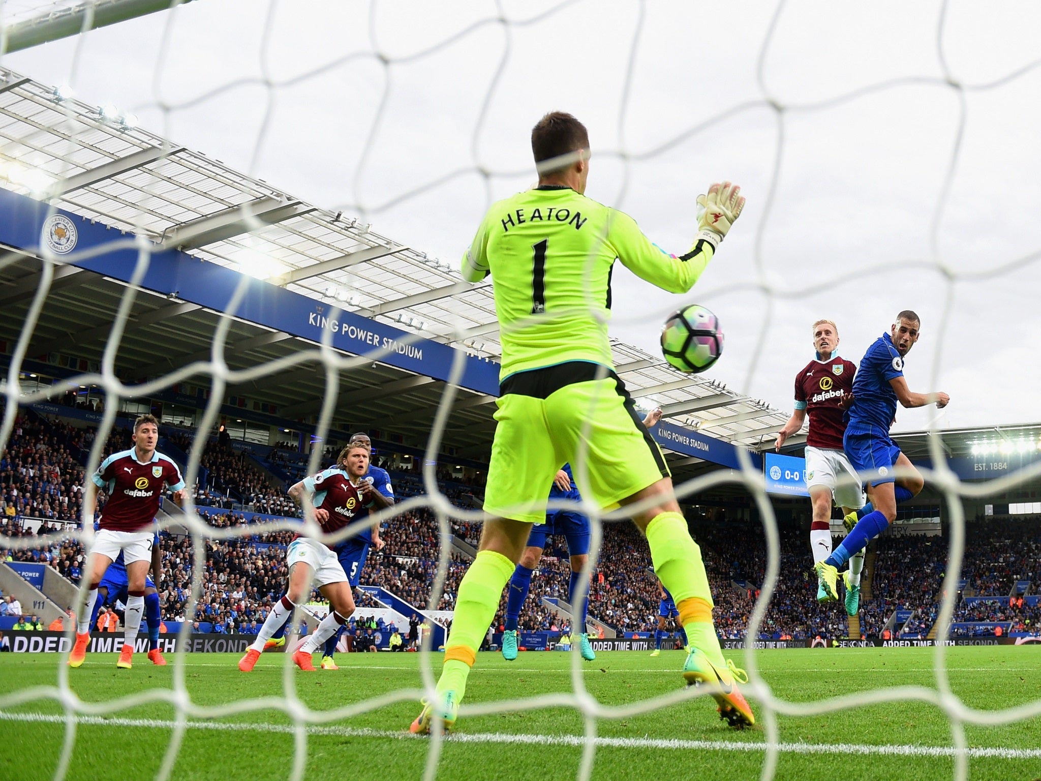 Islam Slimani provides Leicester with a threat in the air