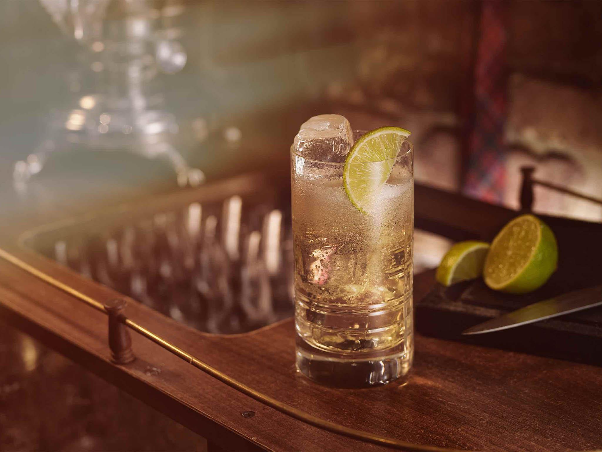 Using a double serving of Drambuie, serve it with a wedge of lime