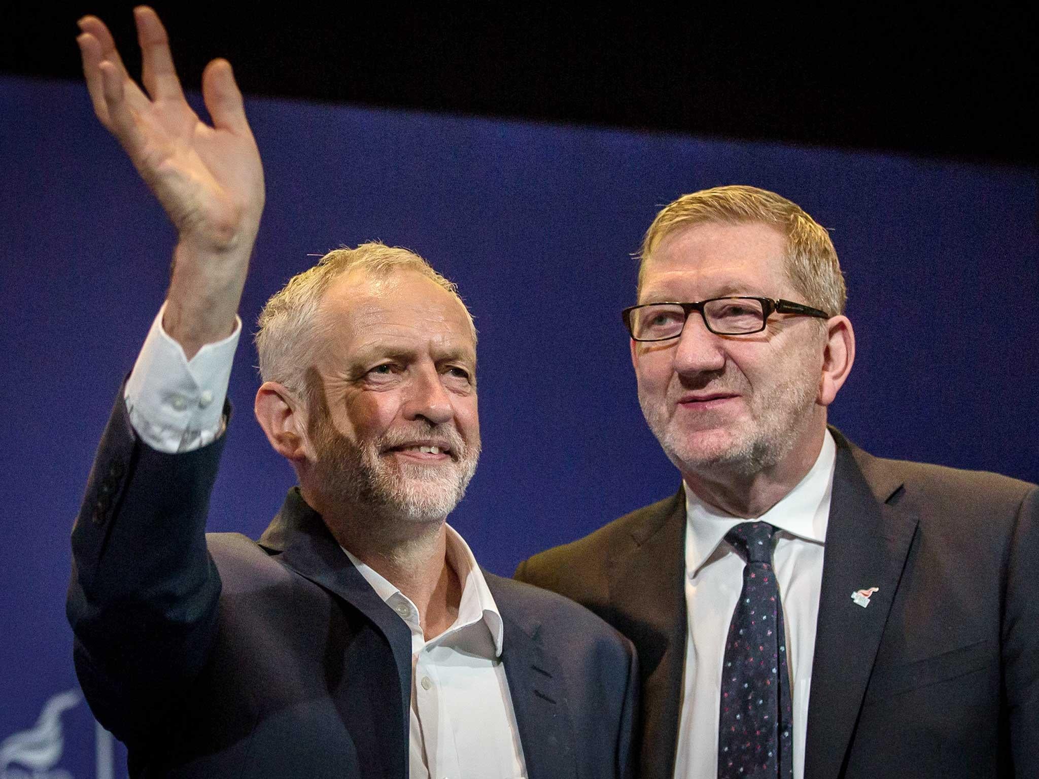 Len McCluskey is a key ally of Jeremy Corbyn