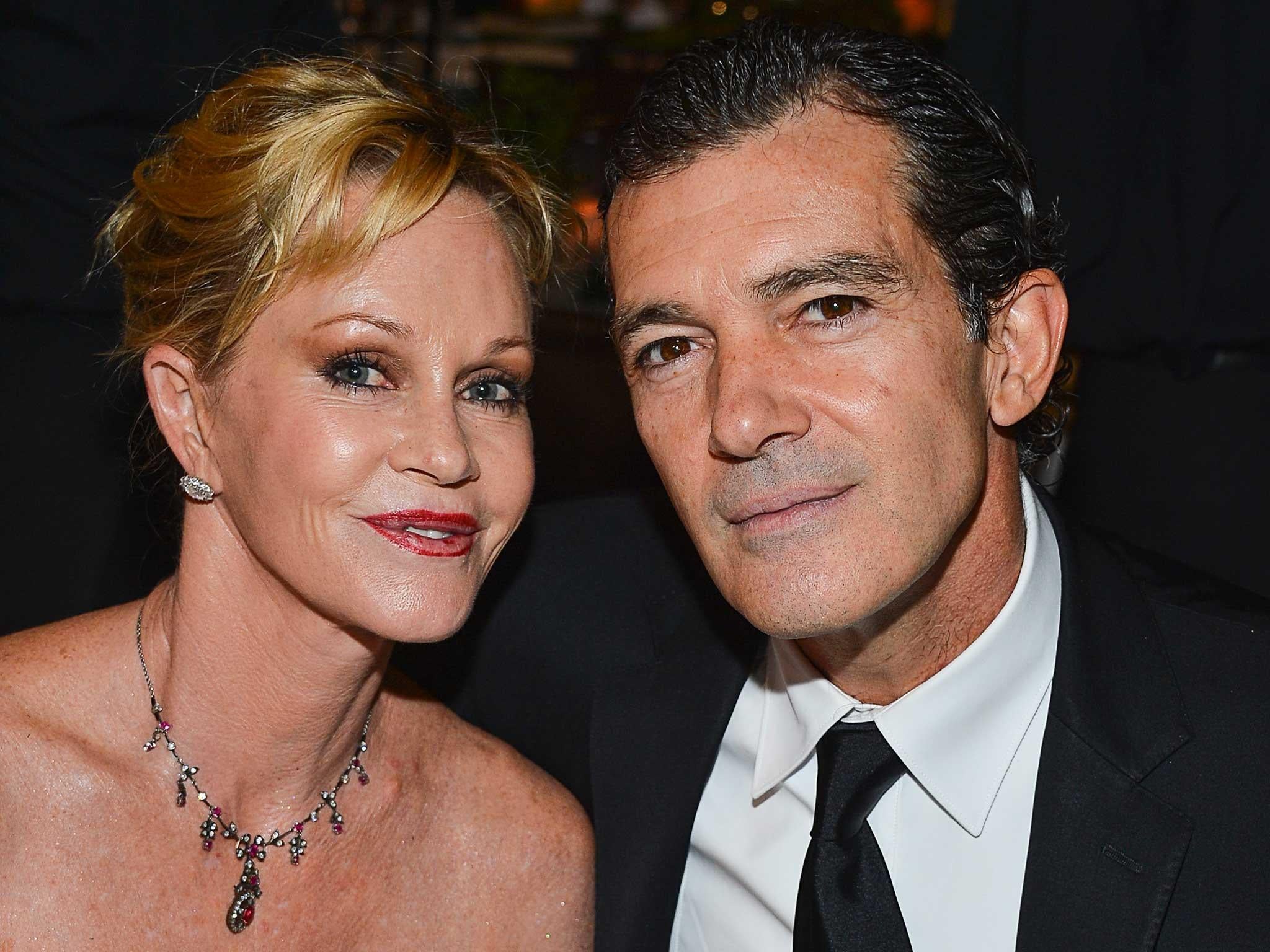 Antonio Banderas with his former wife Melanie Griffith (Getty)