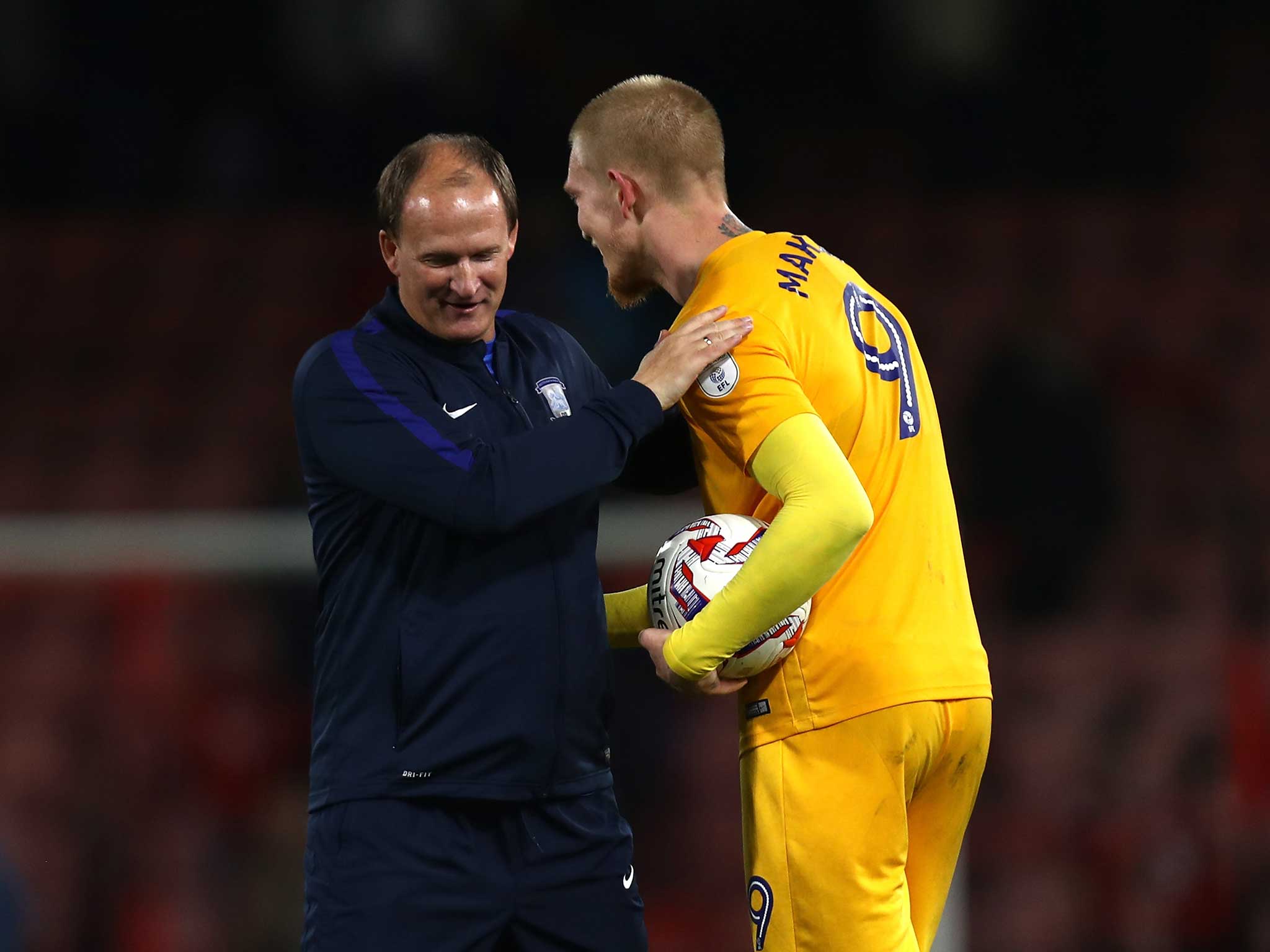 Preston manager congratulates hat-trick hero Simon Makienok