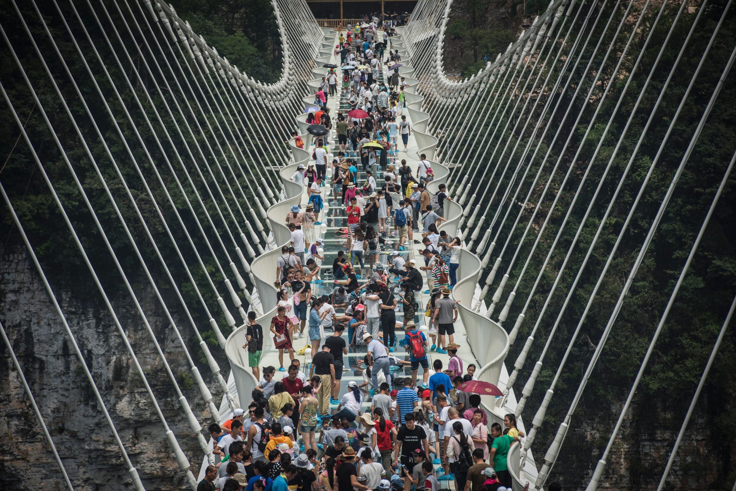 However, the bridge closed just 13 days later owing to dangerous visitor numbers