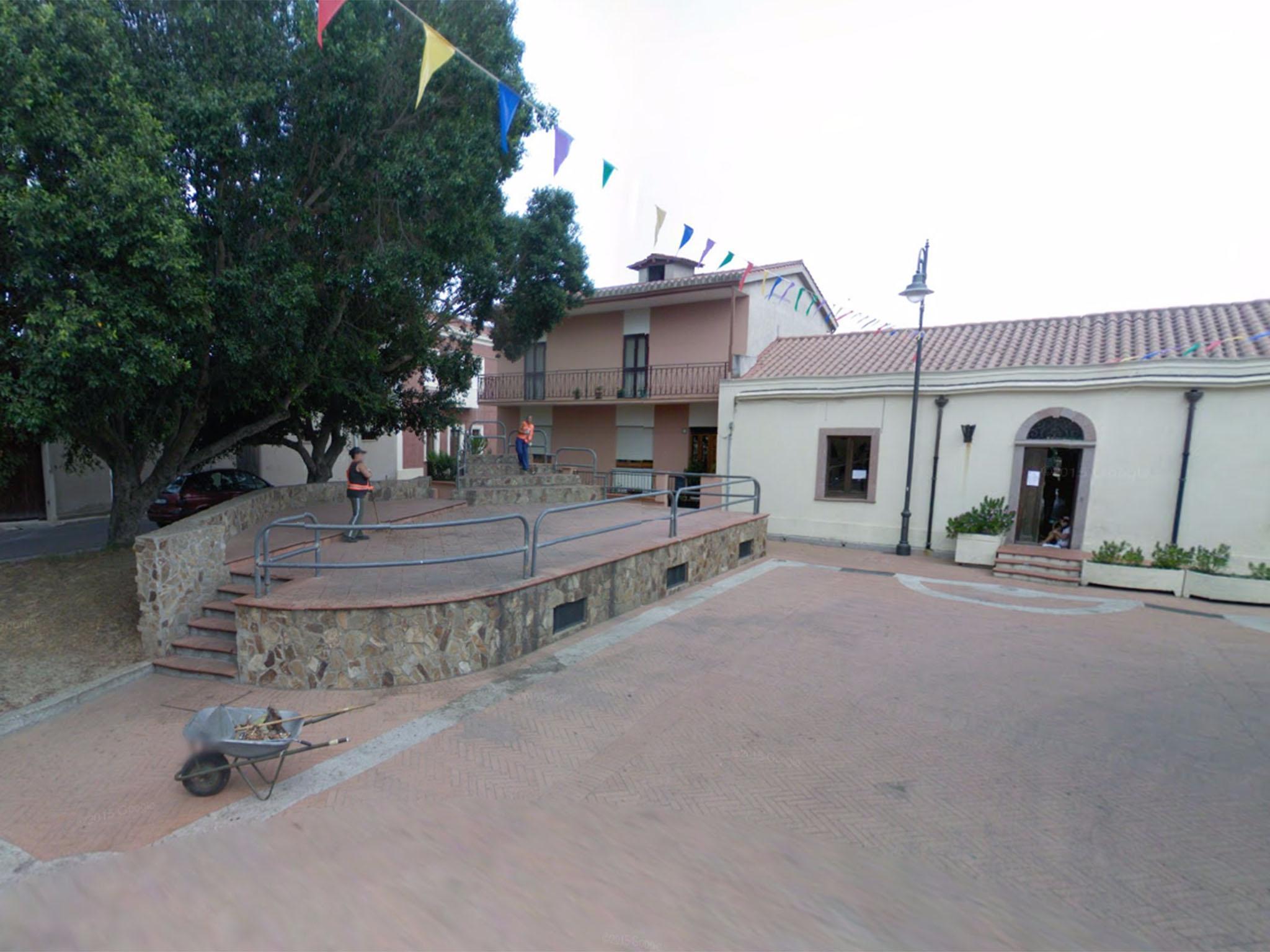 The town square in Zerfaliu