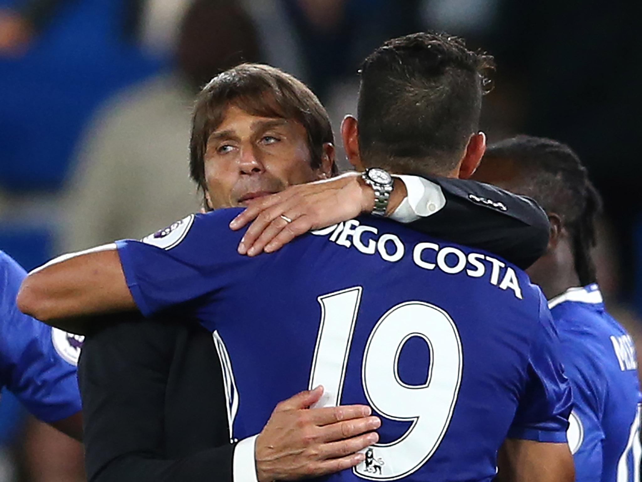 Antonio Conte insists that Diego Costa remains focused on the task at hand