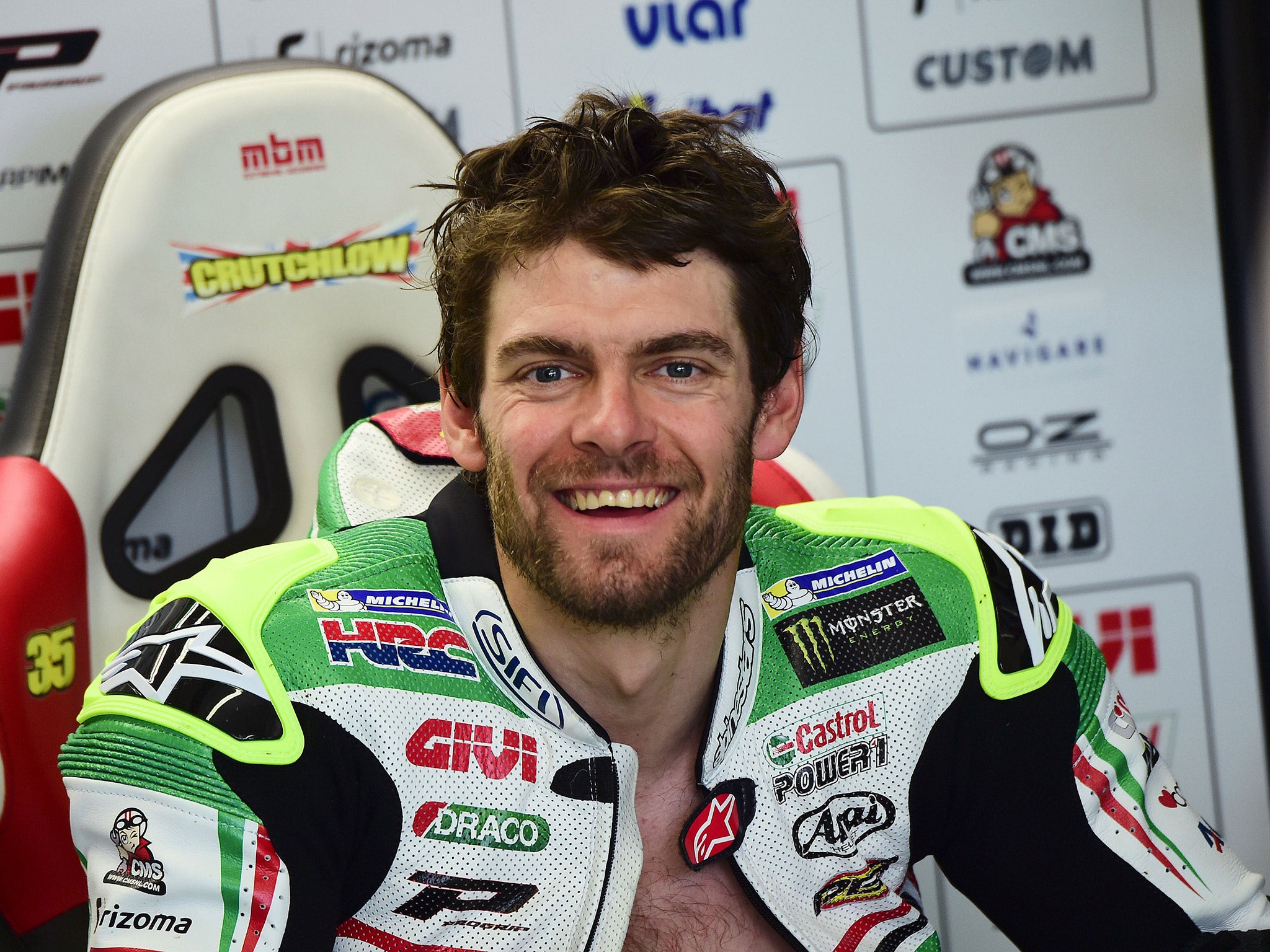 &#13;
Crutchlow says while it's humbling to be compared to Barry Sheene, it's also a bit embarrassing &#13;