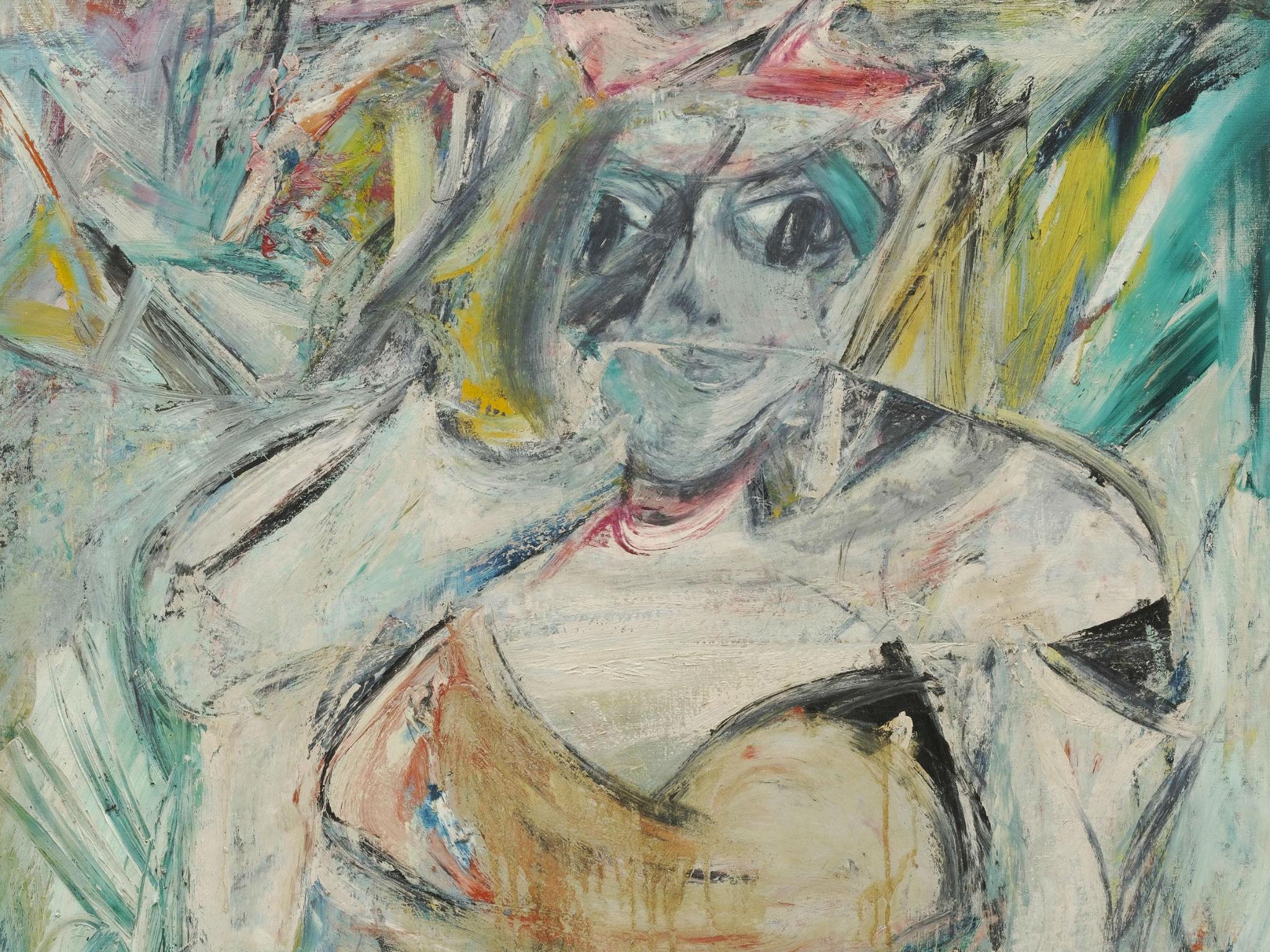 Willem De Kooning Woman II, 1952, Oil, enamel and charcoal on canvas, 149.9 x 109.3 cm. The Museum of Modern Art, New York. Gift of Blanchette Hooker Rockefeller, 1995 © 2016 The Willem de Kooning Foundation / Artists Rights Society (ARS), New York and DACS, London 2016 Digital image © 2016. The Museum of Modern Art, New York/Scala, Florence