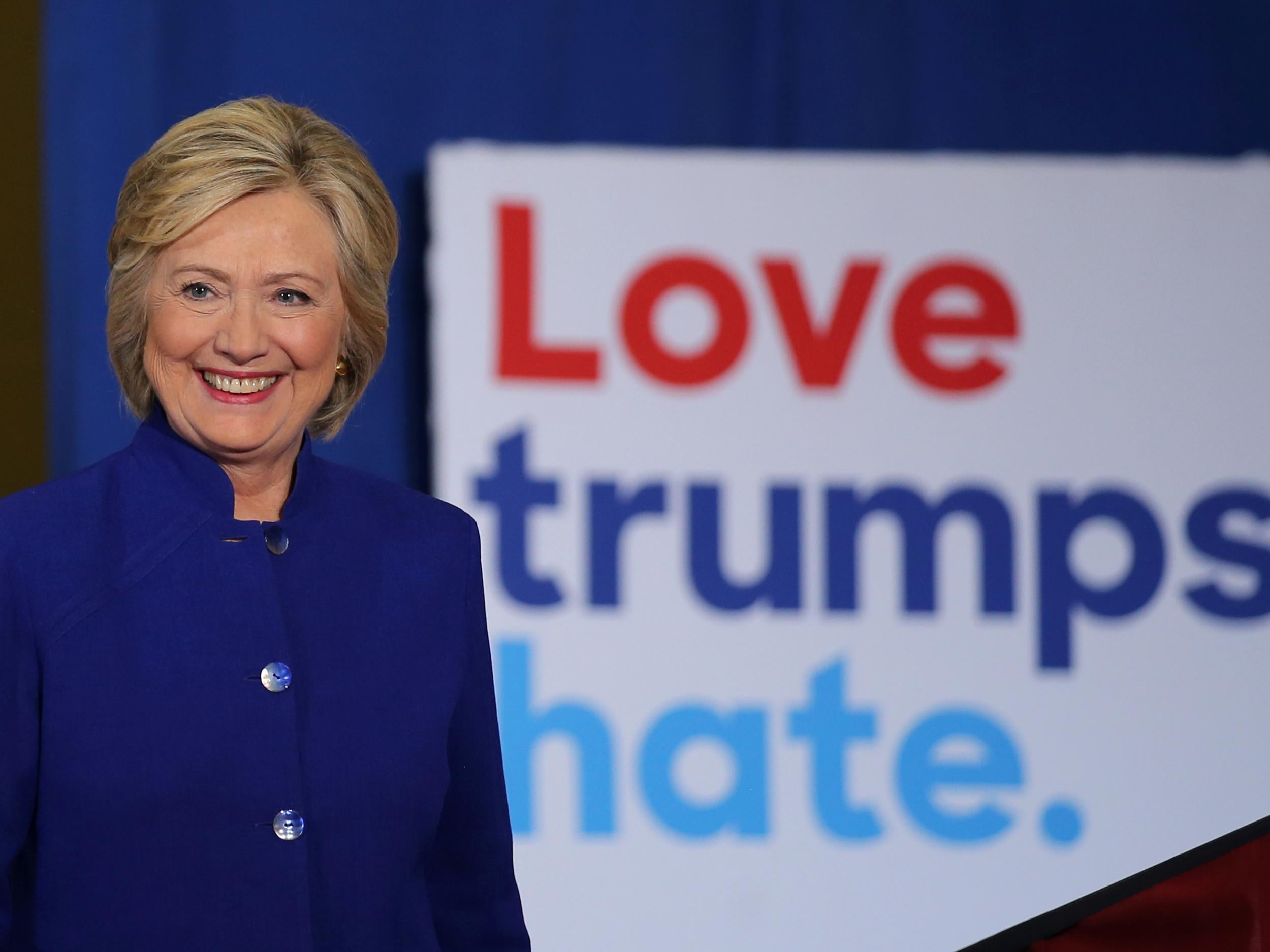 Hillary Clinton at a campaign event in Orlando on Wednesday 21 September