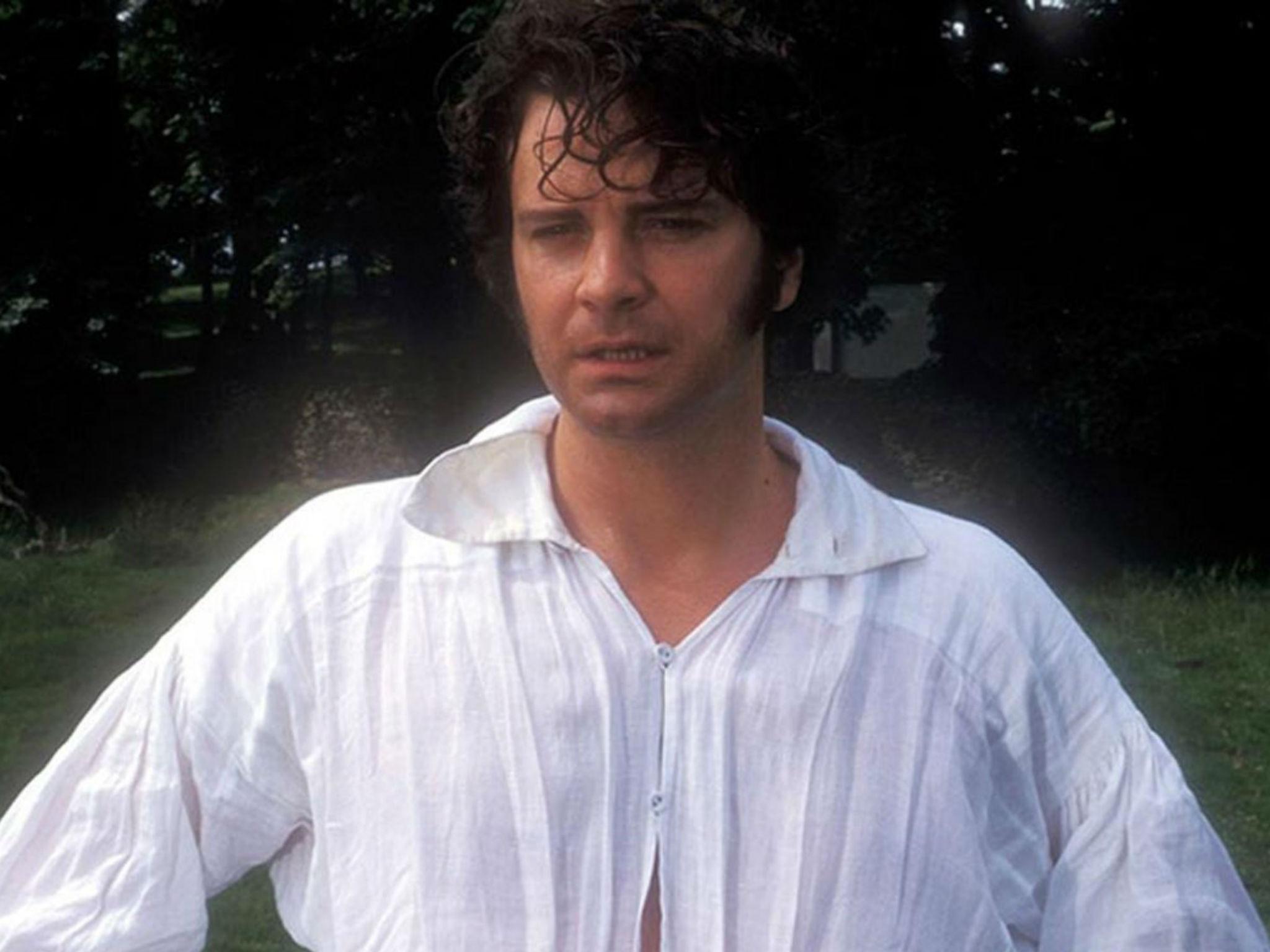 Colin Firth as Mr Darcy in the famous 'wet shirt scene' in Pride and Prejudice