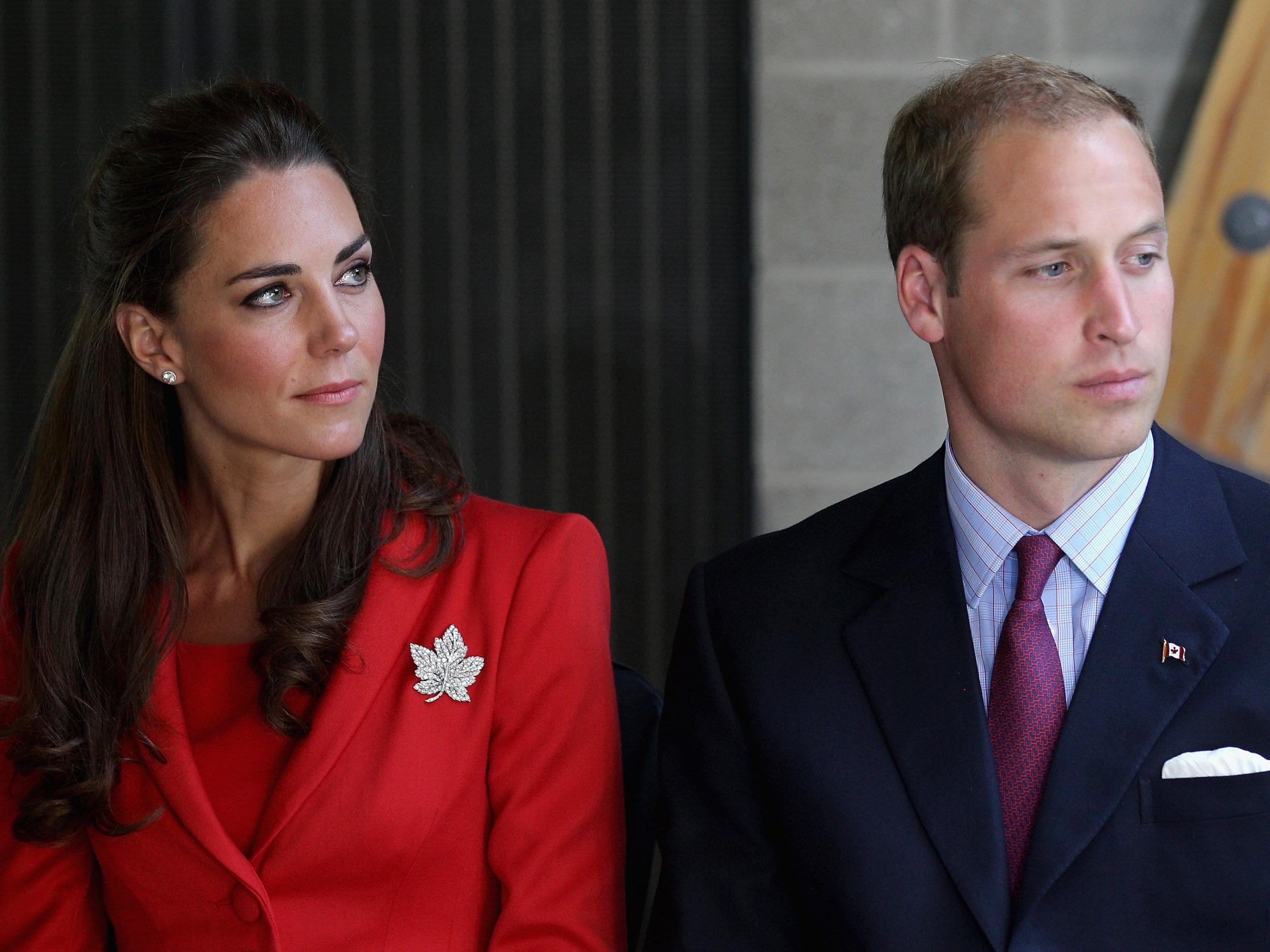 Catherine, Duchess of Cambridge and Prince William, Duke of Cambridge during their Canadian tour in 2008