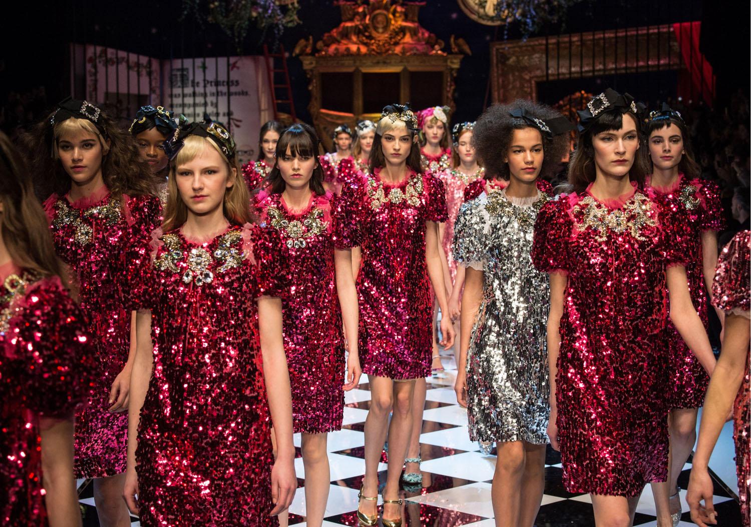 Dolce & Gabbana AW16, photo: SIPA/REX/Shutterstock