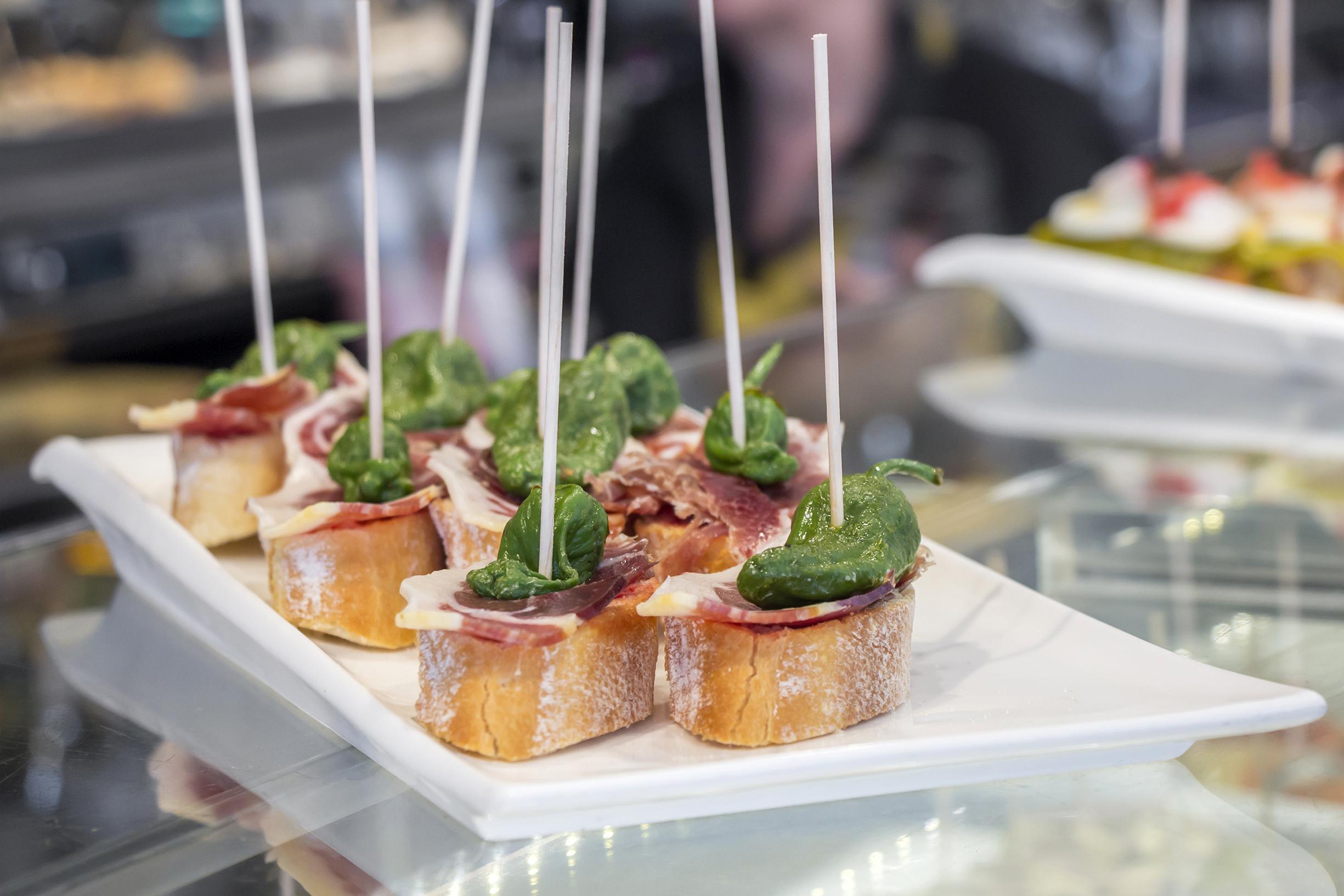 Pintxos are the signature dish of San Sebastian