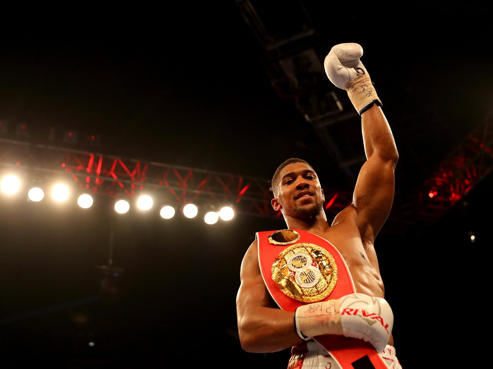 IBF world heavyweight champion Anthony Joshua