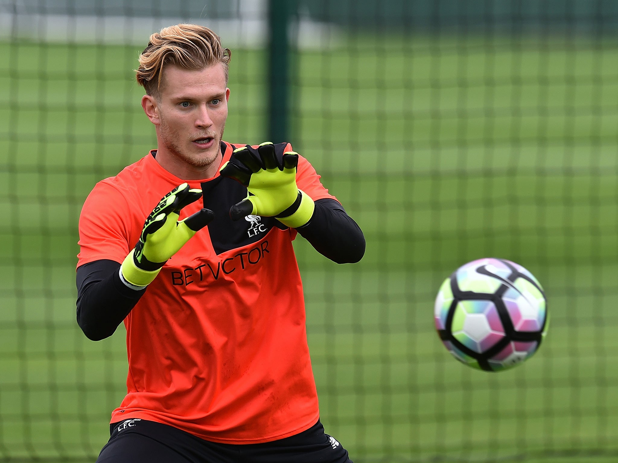 Karius kept a clean sheet on his debut against Derby