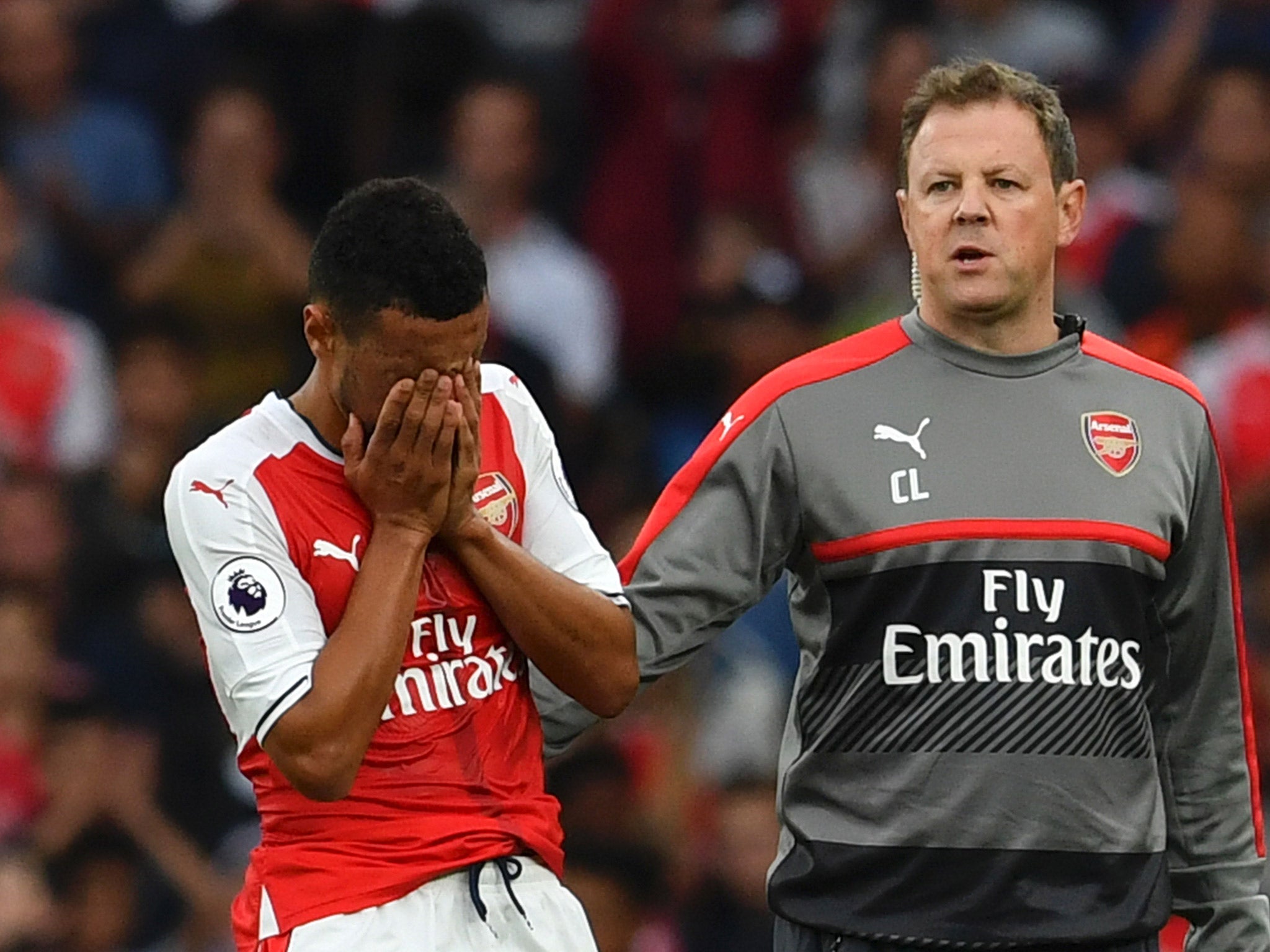 Coquelin looks set for a spell on the sidelines after suffering a similar injury to his blow last year