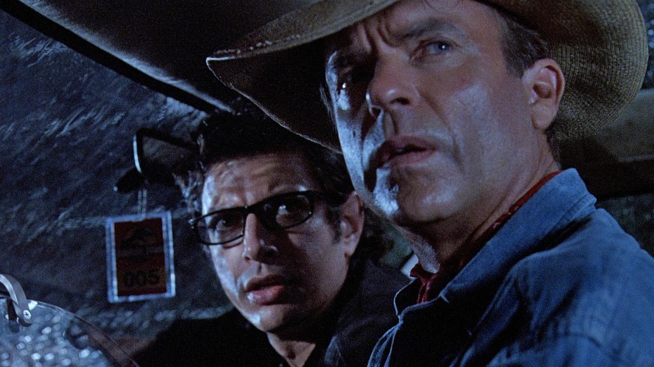 Goldblum with Sam Neill