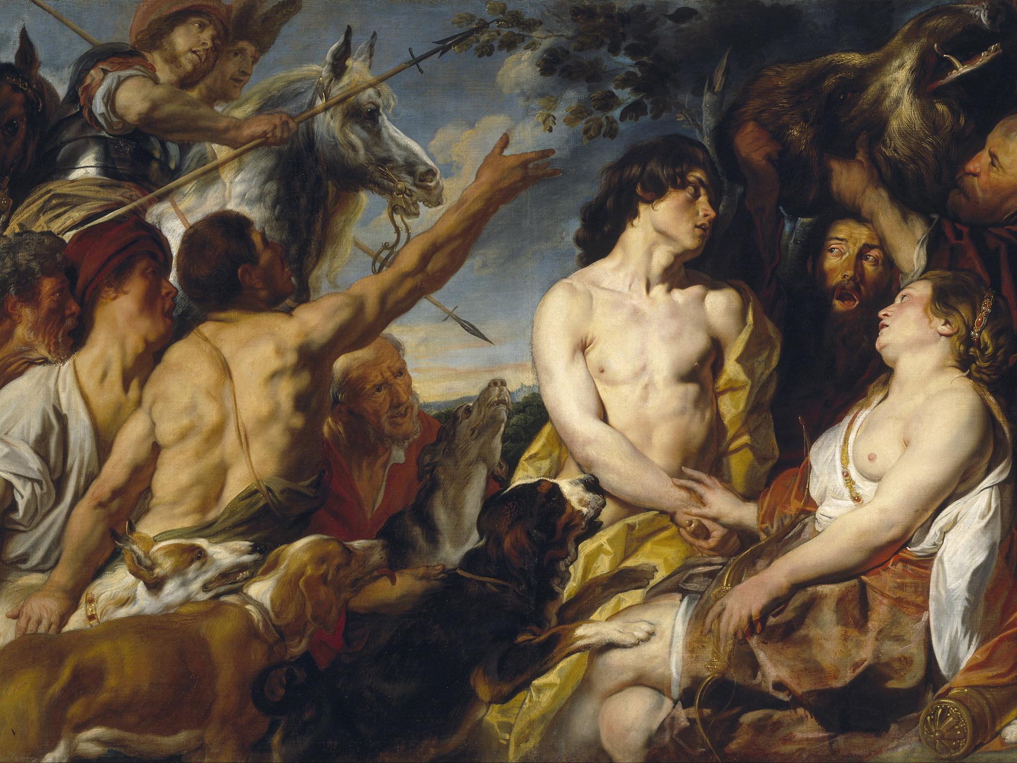 The version of Meleager and Atalanta in the Prado museum in Madrid, Spain