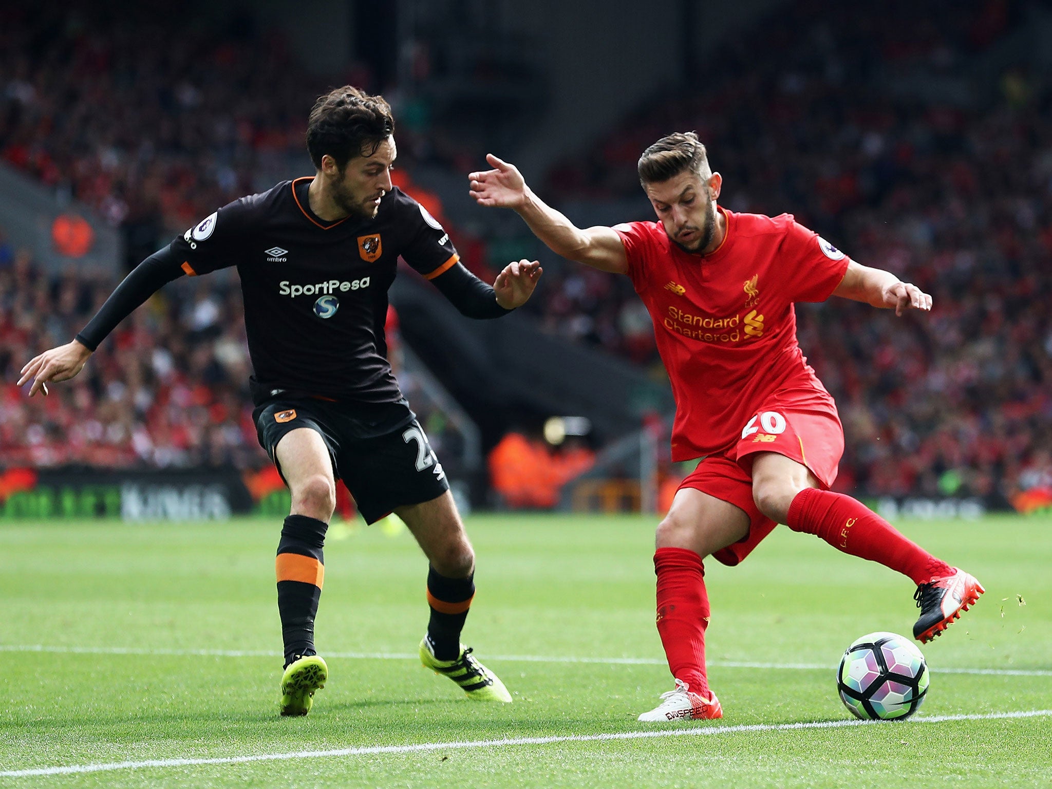 Adam Lallana has enjoyed a rich vein of form in recent weeks at Liverpool