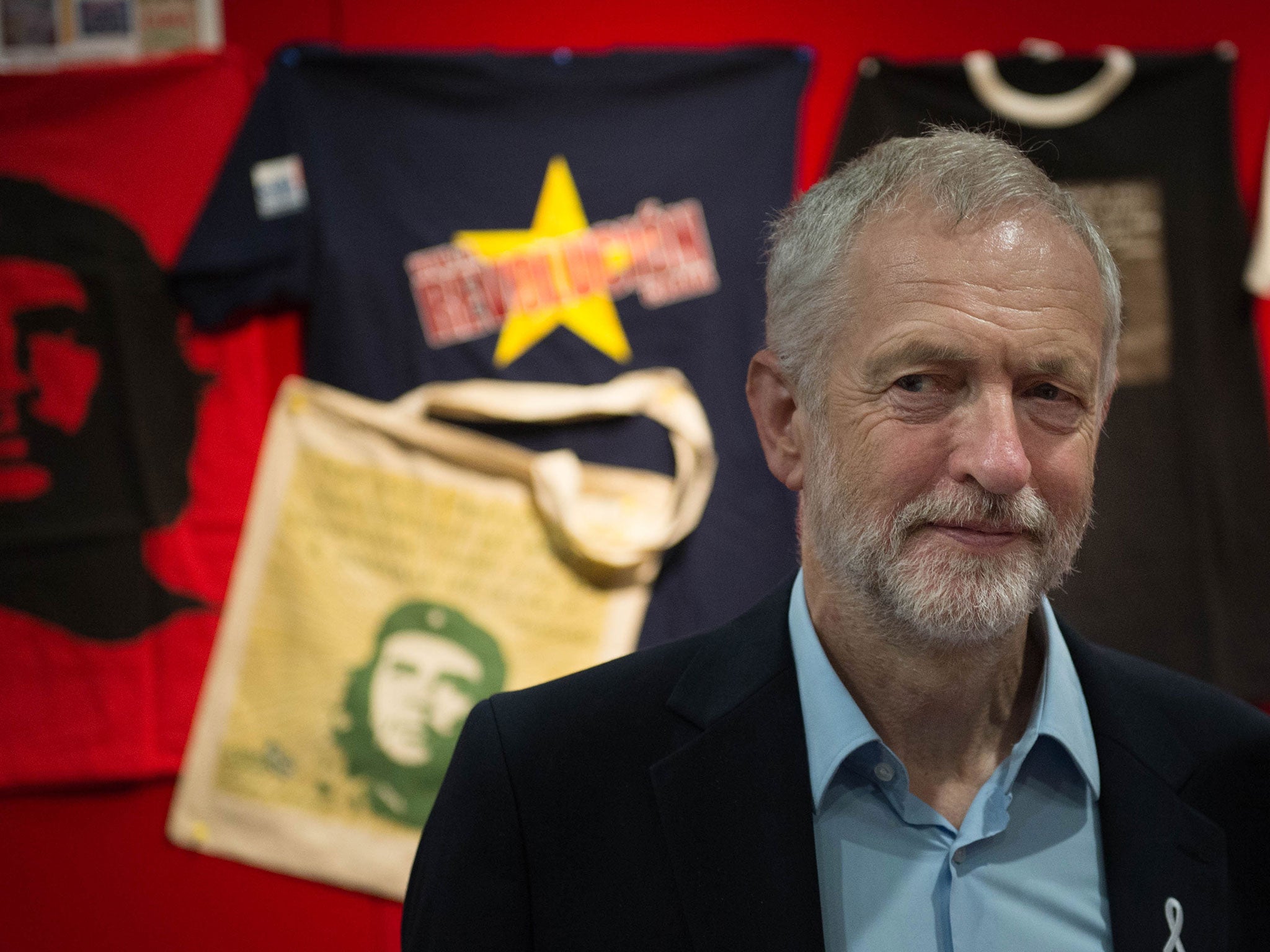 The Labour leader tours the exhibition stalls during the Labour Party conference in Liverpool