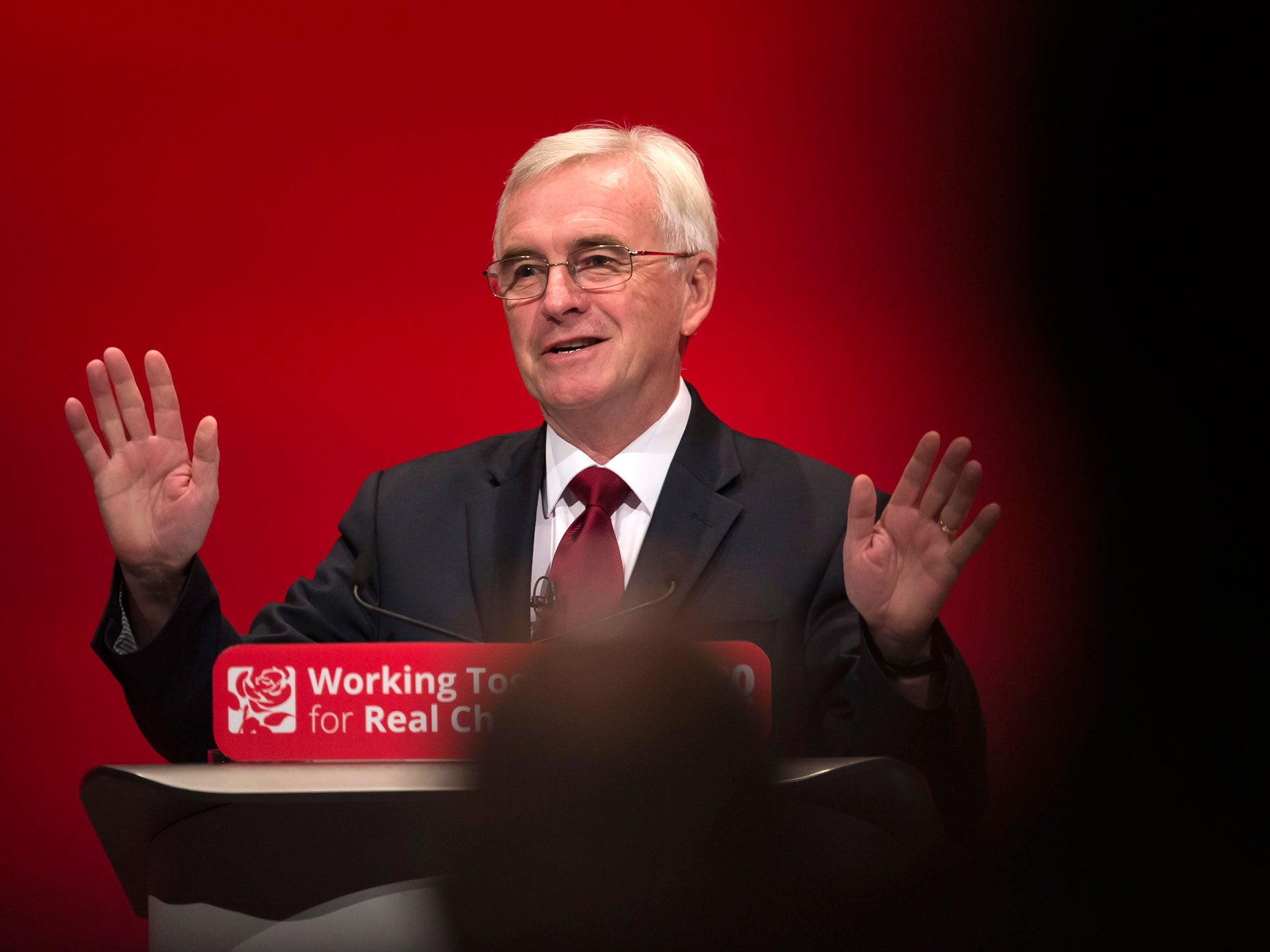 Shadow chancellor John McDonnell