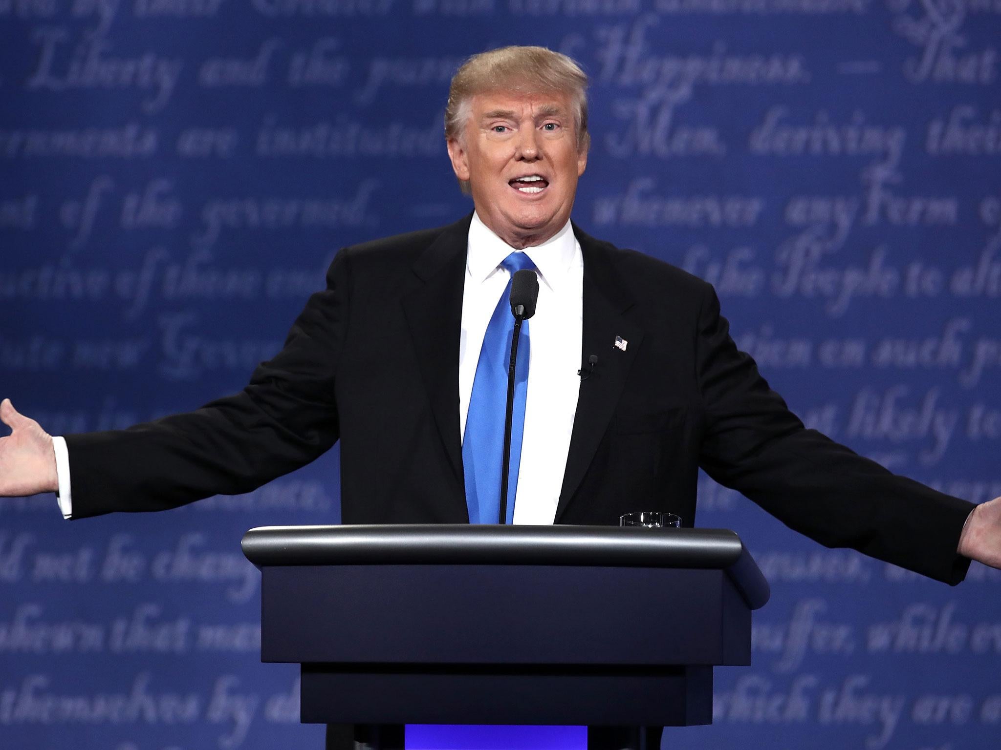 Mr Trump made the comments during the first US presidential debate when challenged over tax by Ms Clinton