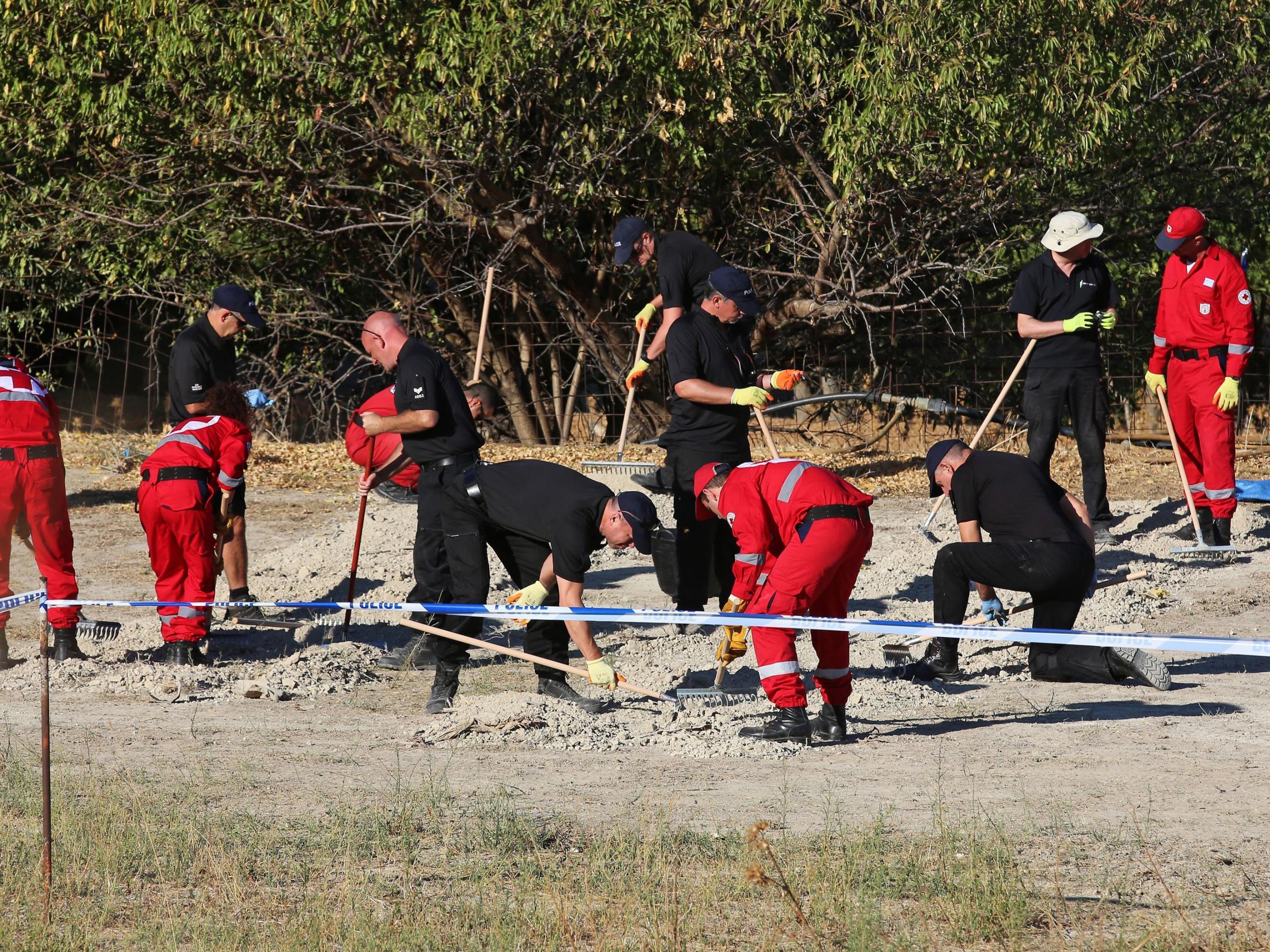 Pieces of fabric found in search operation of 'slight interest'