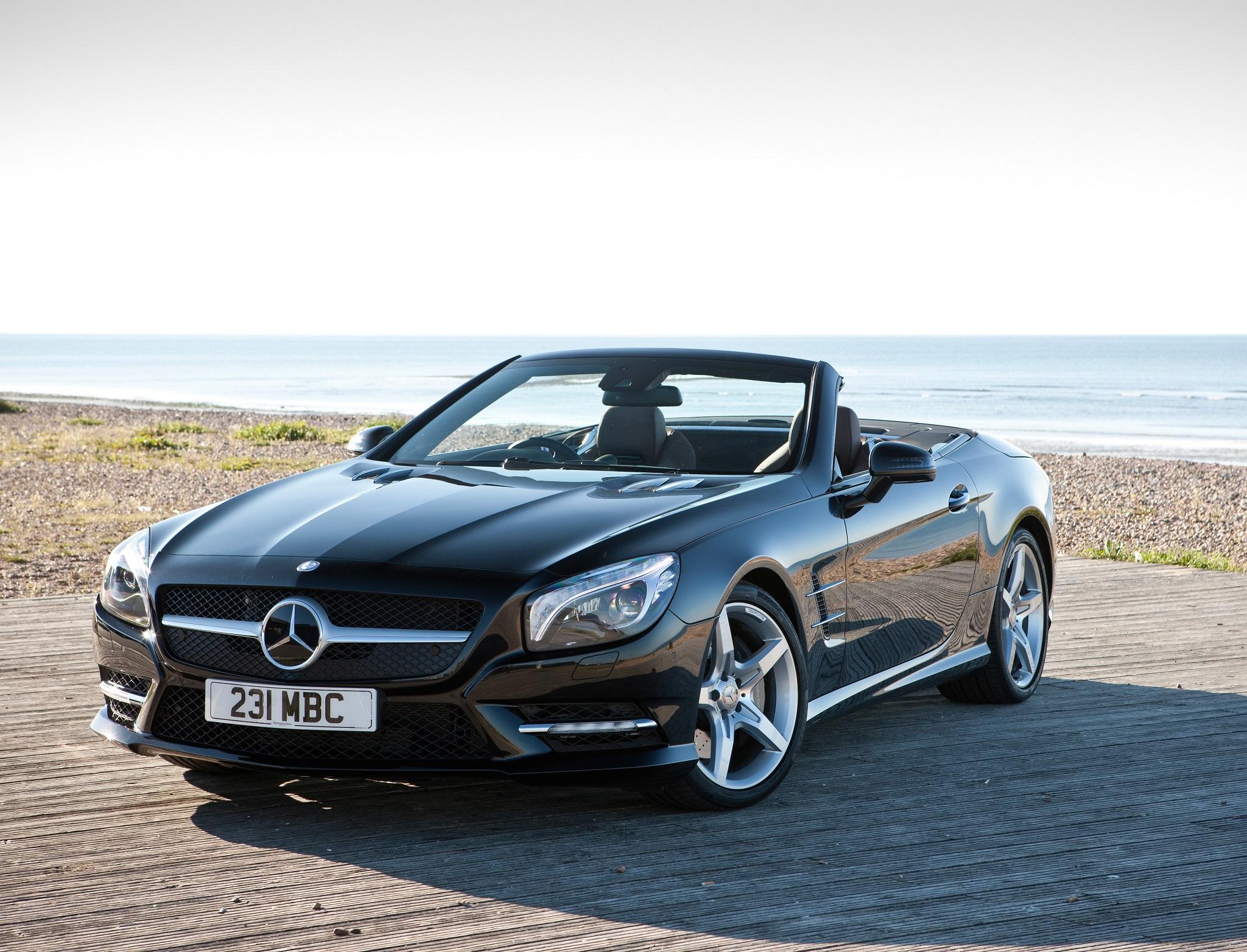 The Mercedes SL is packed with technology including an Airscarf neckwarmer