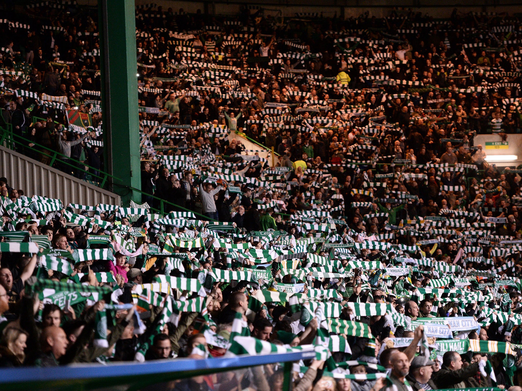 Celtic supporters were in fine voice throughout the pulsating tie