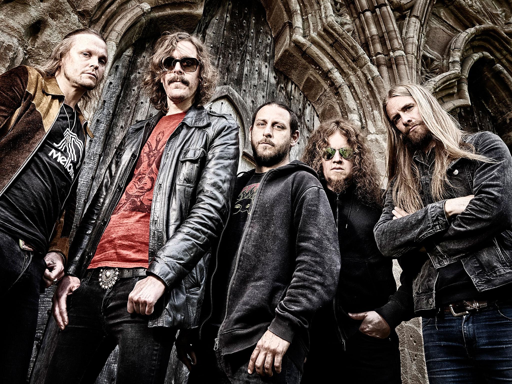 Opeth, from left to right, Joakim Svalberg