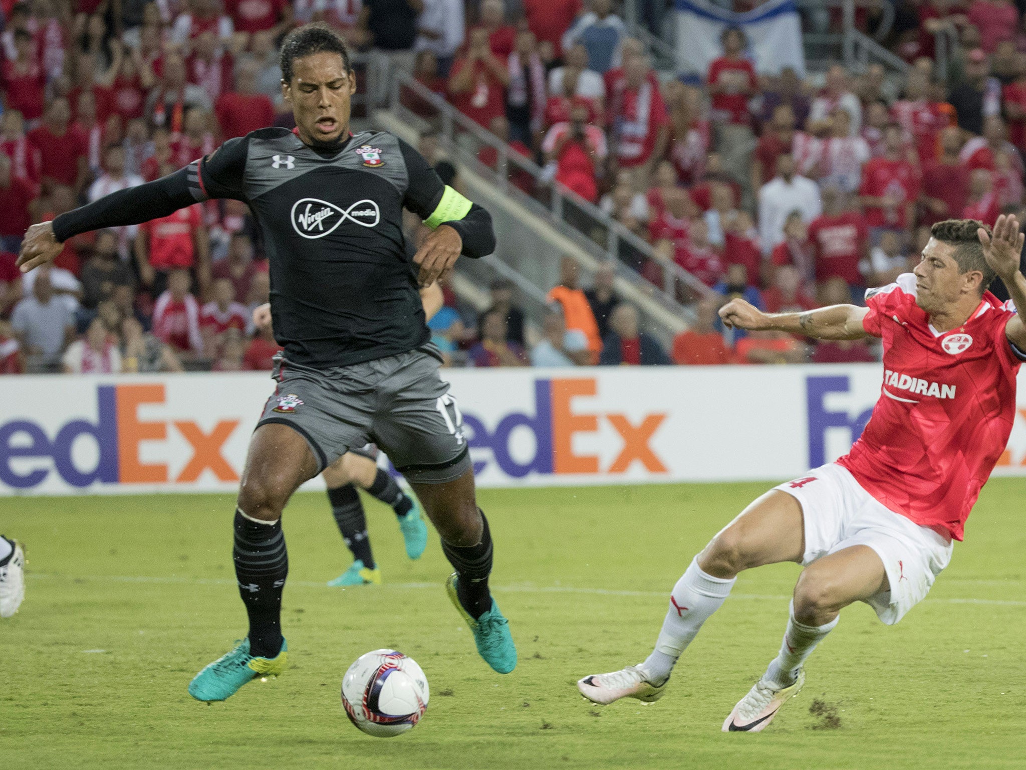 Van Dijk stood in as Southampton's captain