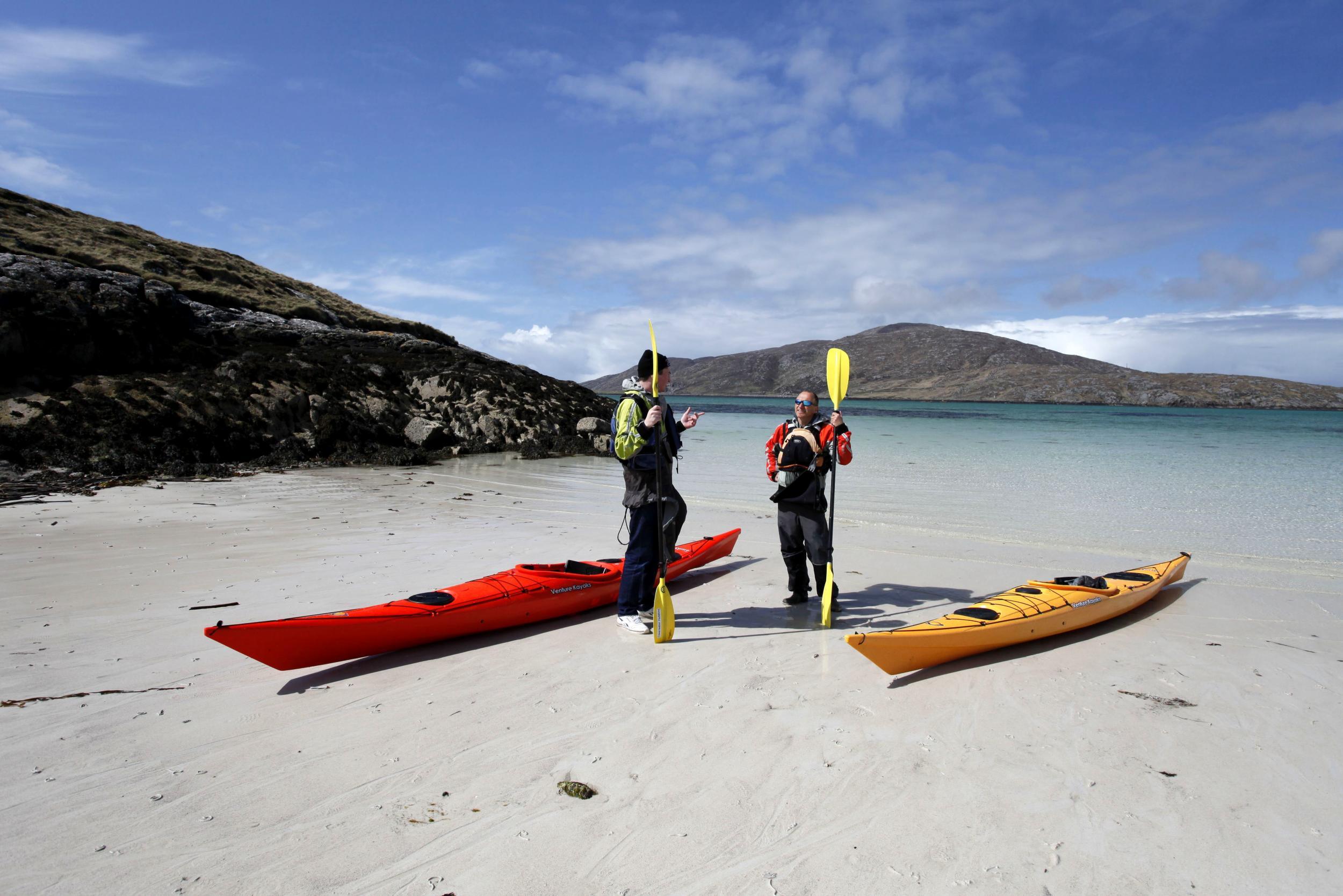 Barra's crystal-clear waters attract keen kayakers (VisitScotland / Paul Tomkins)