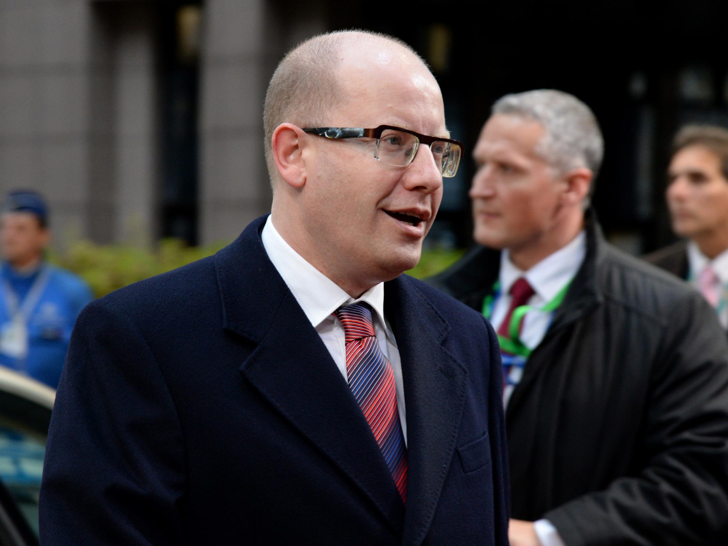 Czech Prime Minister Bohuslav Sobotka