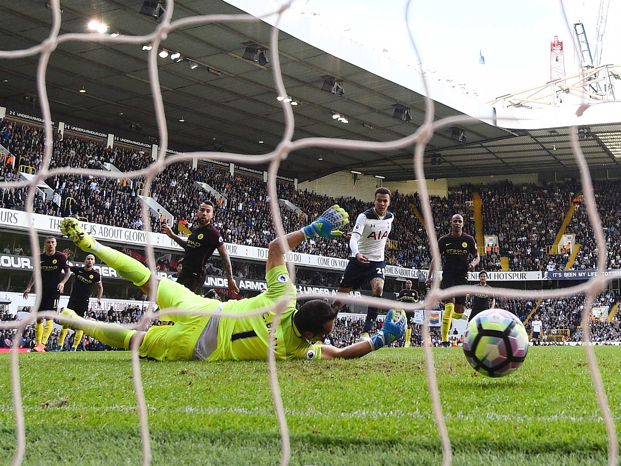 Dele Alli sweeps through the City defence to double Tottenham's lead