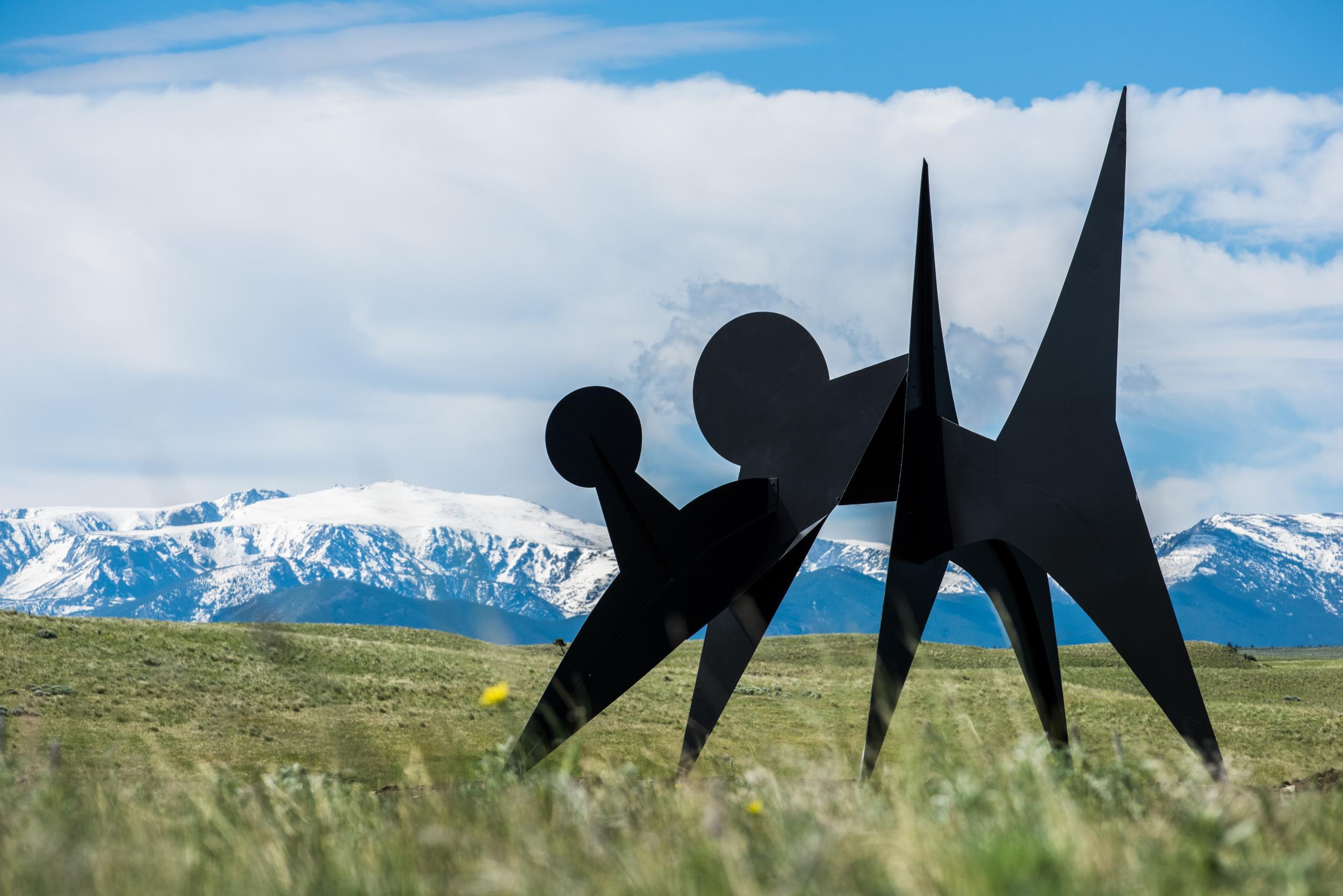 Alexander Calder’s ‘Two Discs’ sculpture on display at Tippet Rise