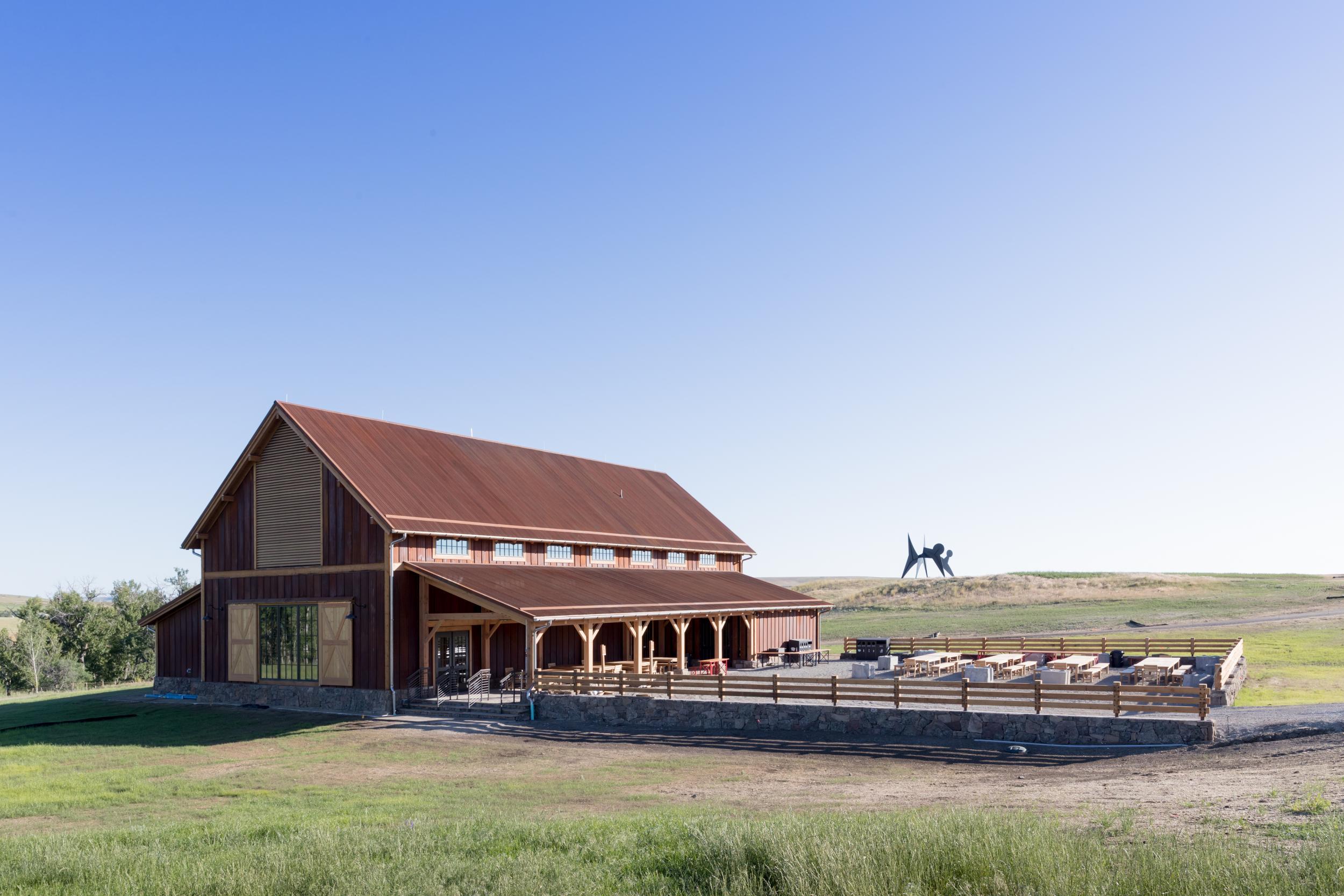 The Olivier Barn hosts classical concerts on the Tippet Rise working ranch