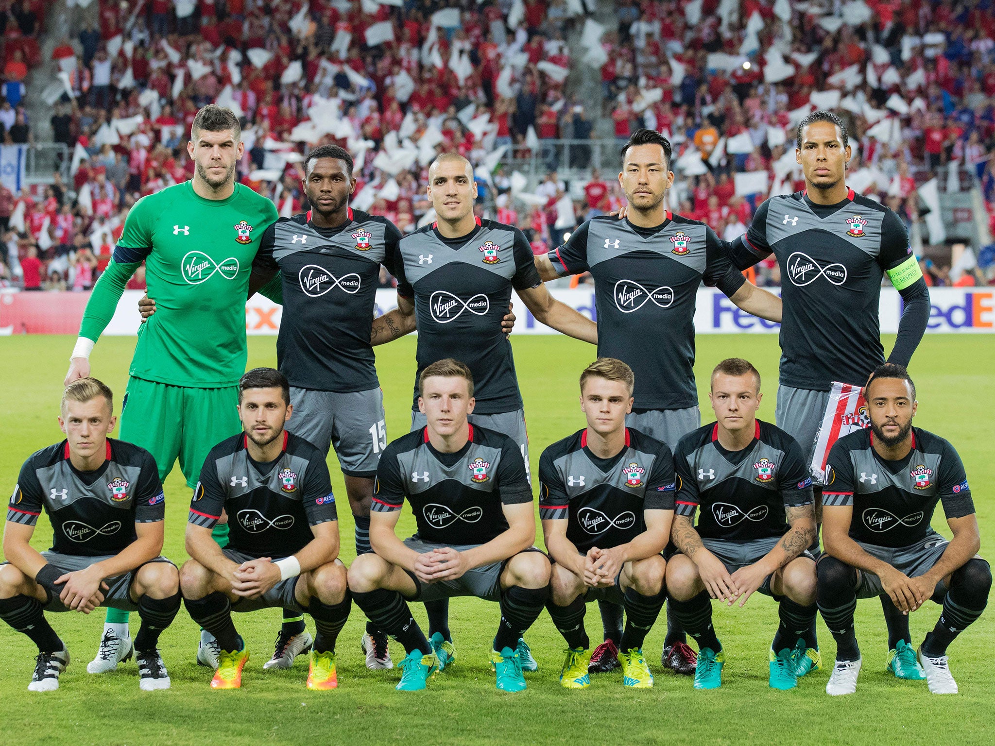 Southampton in the Europa League at Hapoel Be'er Sheva on Thursday night