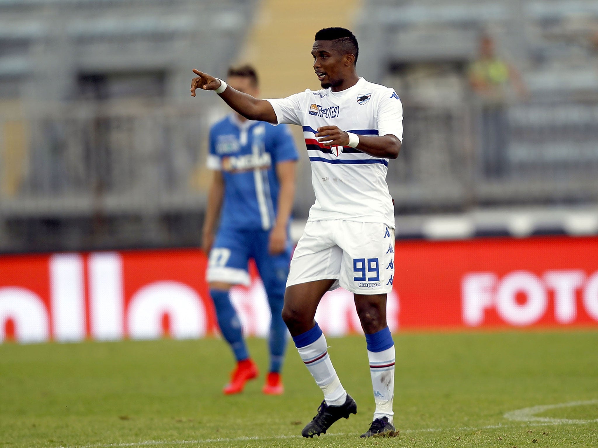 Samuel Eto'o is another high-profile footballer who has faced racial abuse on the pitch