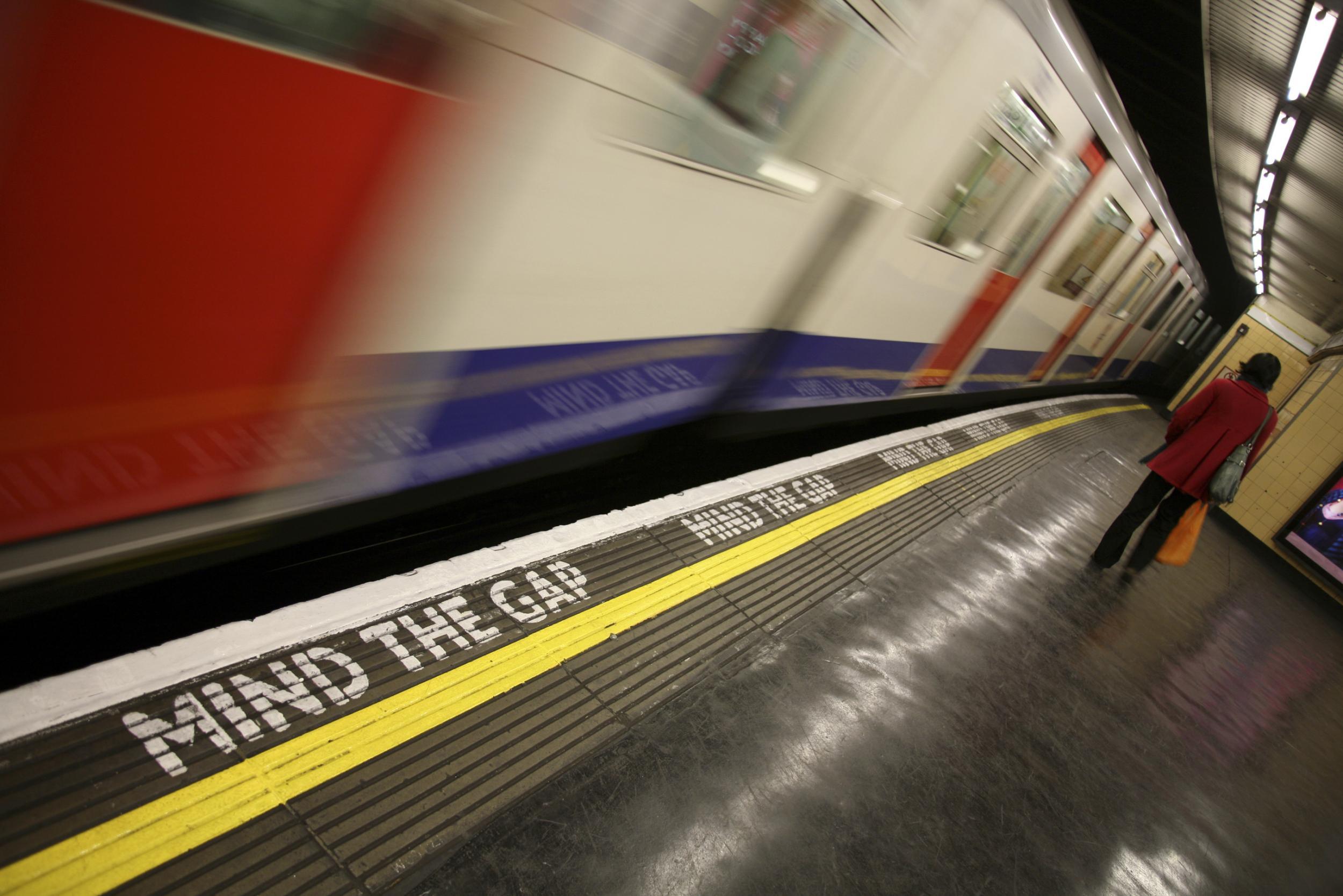 The man stumbled and fell into a large gap between the carriage and platform created by the curve of the train