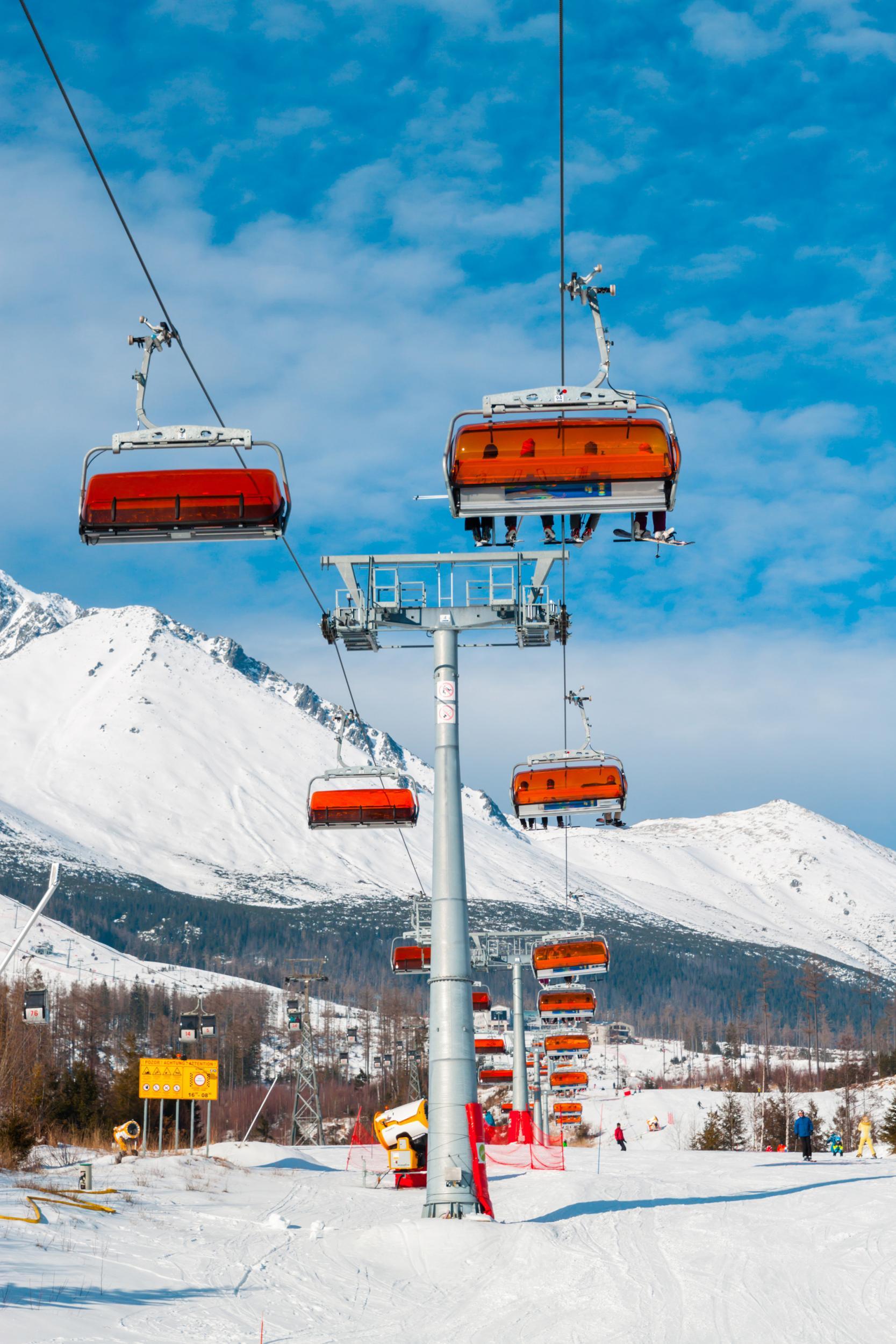 &#13;
Chairlift at Tatranska Lomnica &#13;