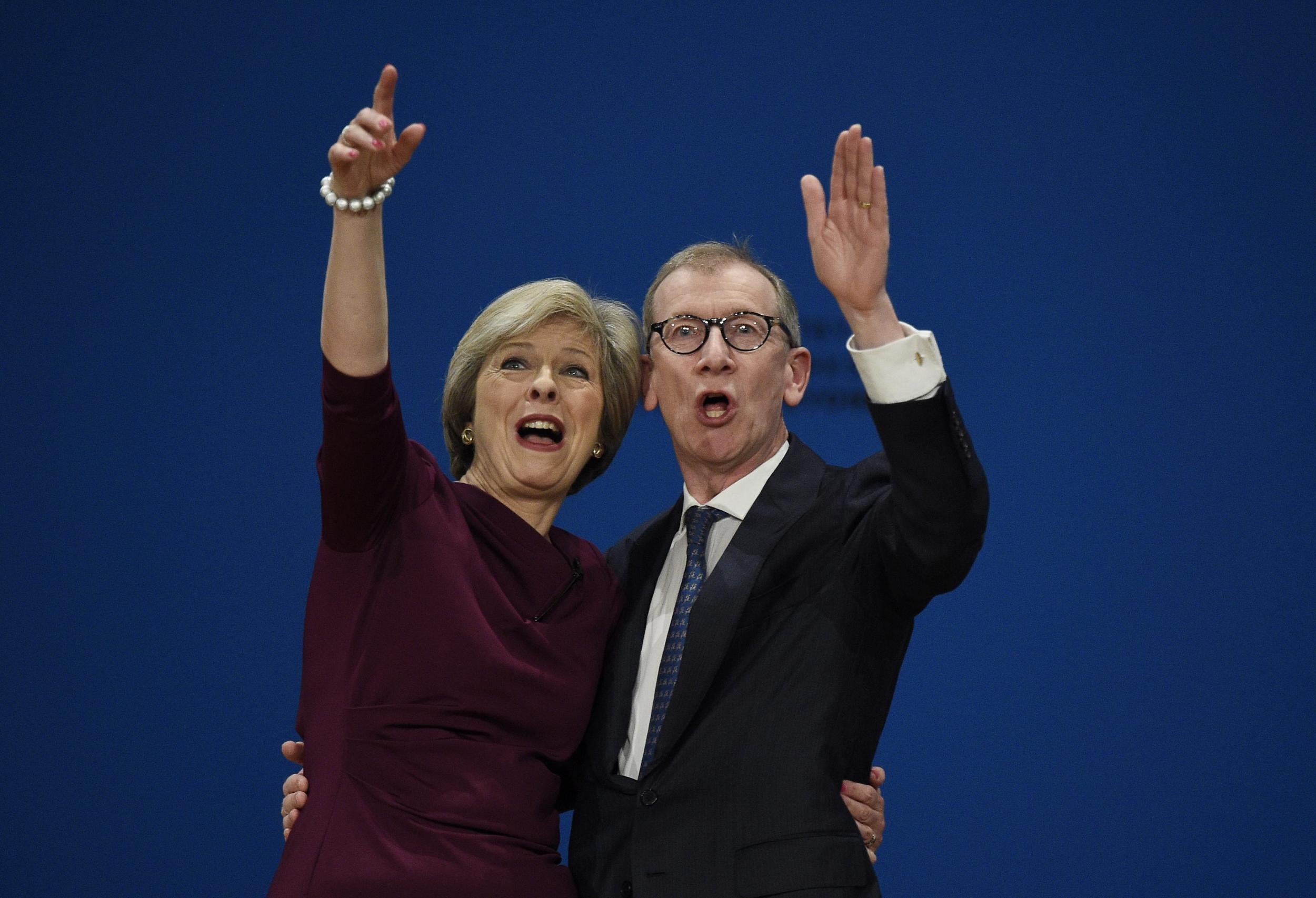 Theresa May and her husband Philip May