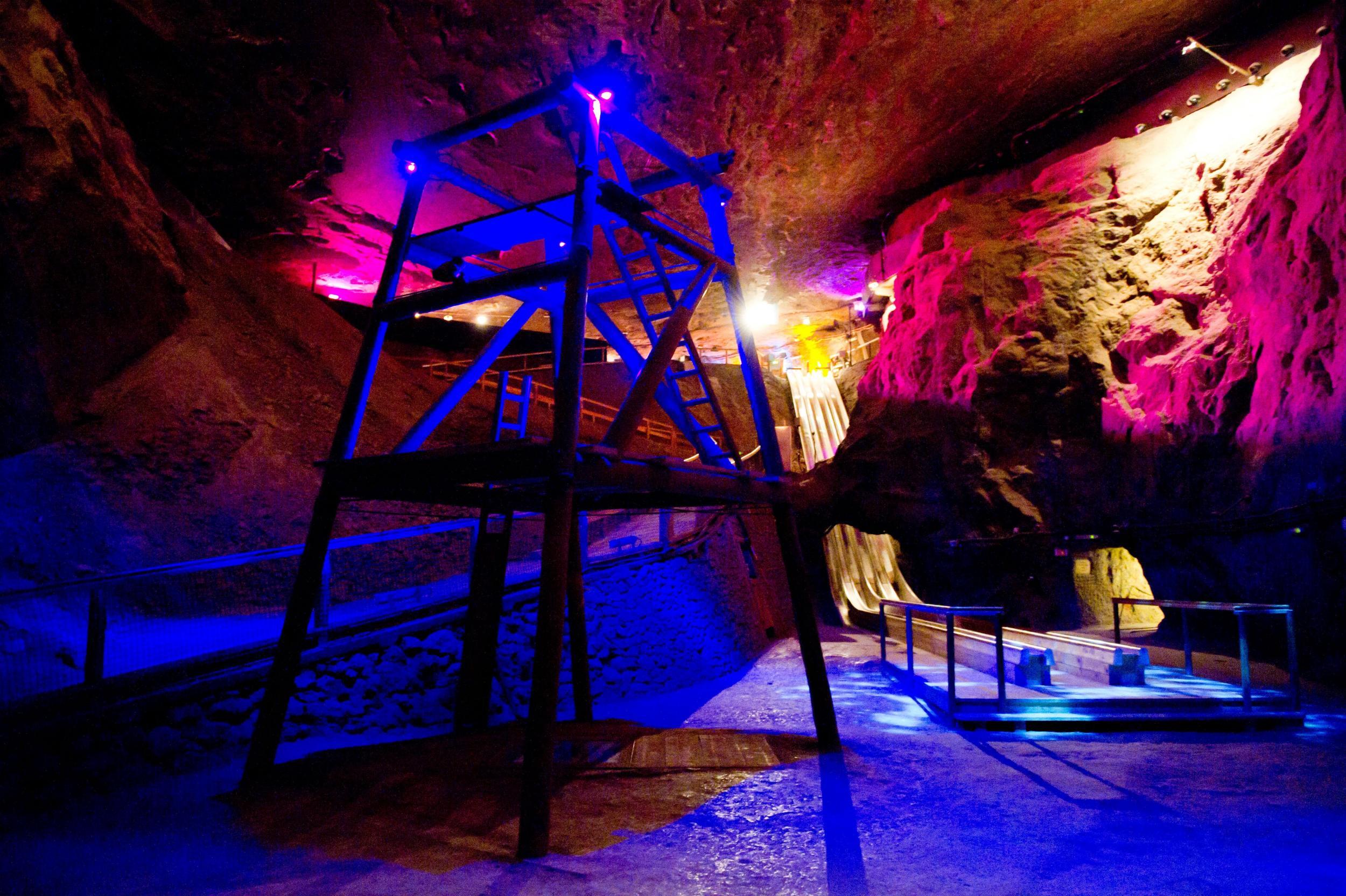 &#13;
Check out the light show in the Salt Cathedral&#13;