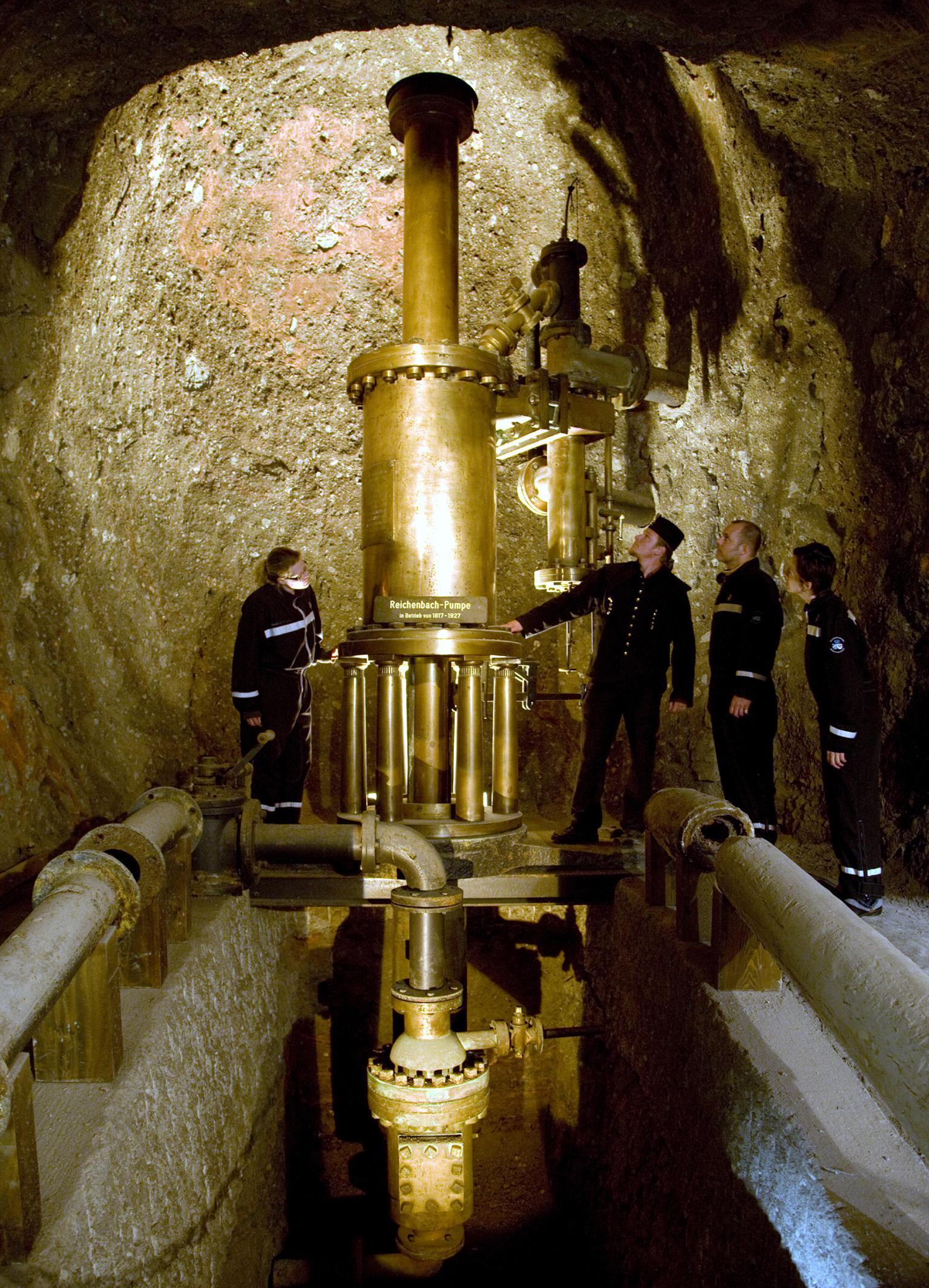 &#13;
The Reichenbach Pump is constantly busy forcing brine out of the mine&#13;