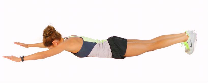 Lay down push up step 1